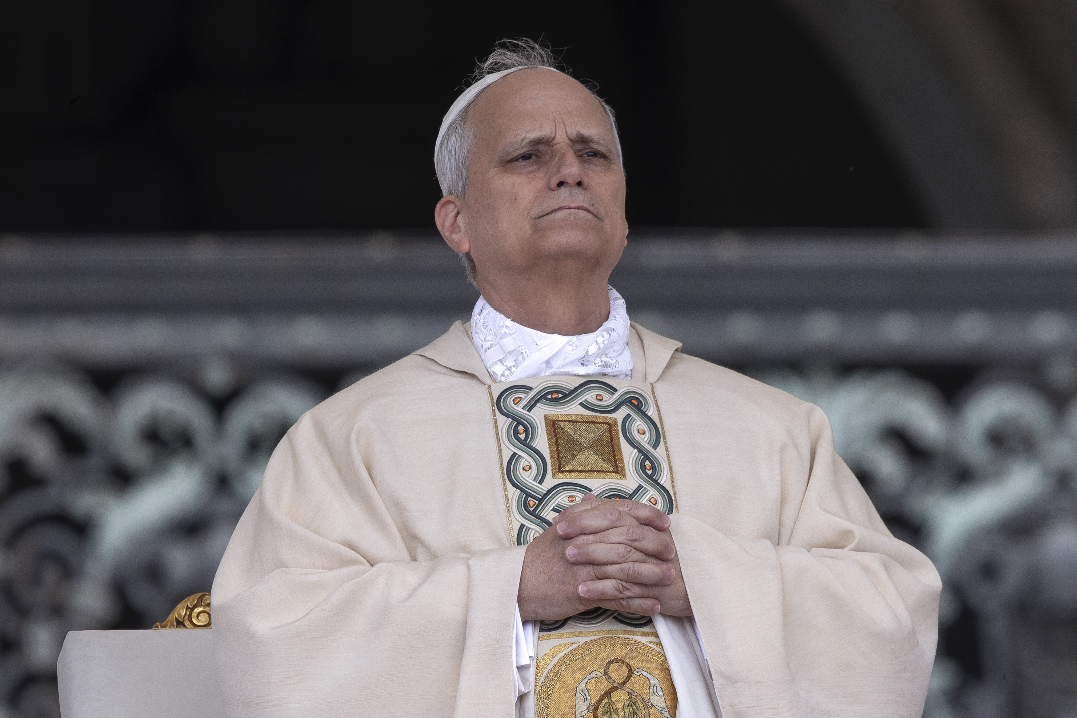 Pope Leo XIV leads the Inauguration Mass of his pontificate at St. Peter's Square on May 18, 2025, in Vatican City. | Source: Getty Images