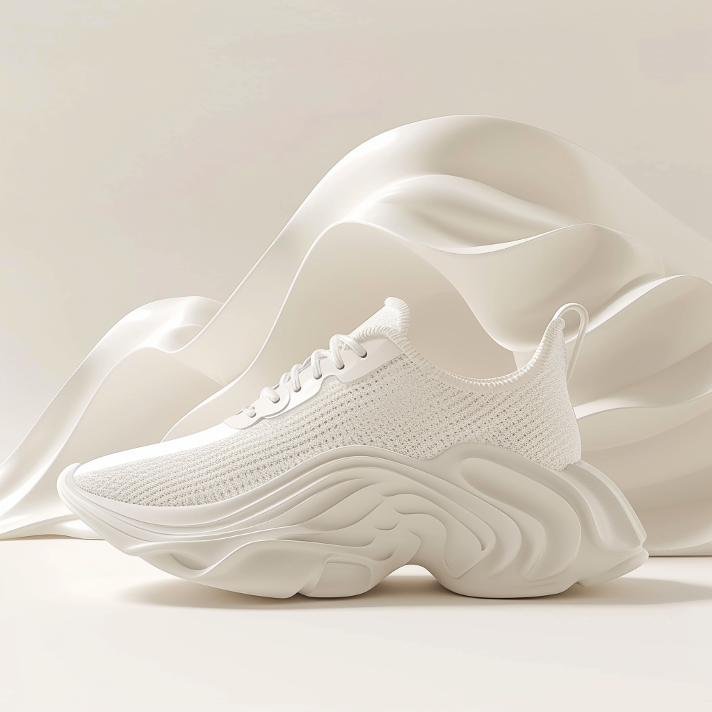 A white sneaker | Source: Midjourney