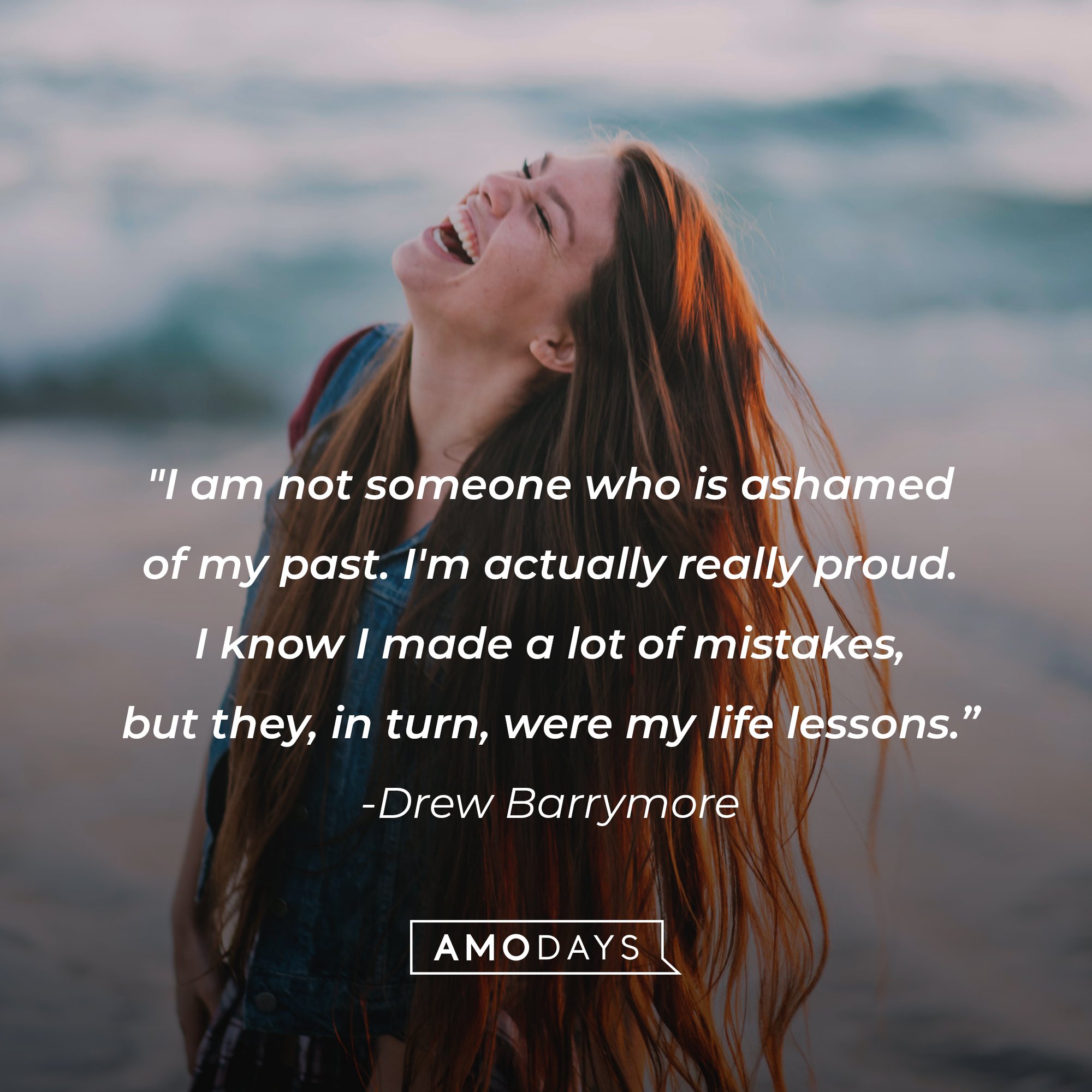 Drew Barrymore’s quote: "I am not someone who is ashamed of my past. I'm actually really proud. I know I made a lot of mistakes, but they, in turn, were my life lessons.” | Image: AmoDays