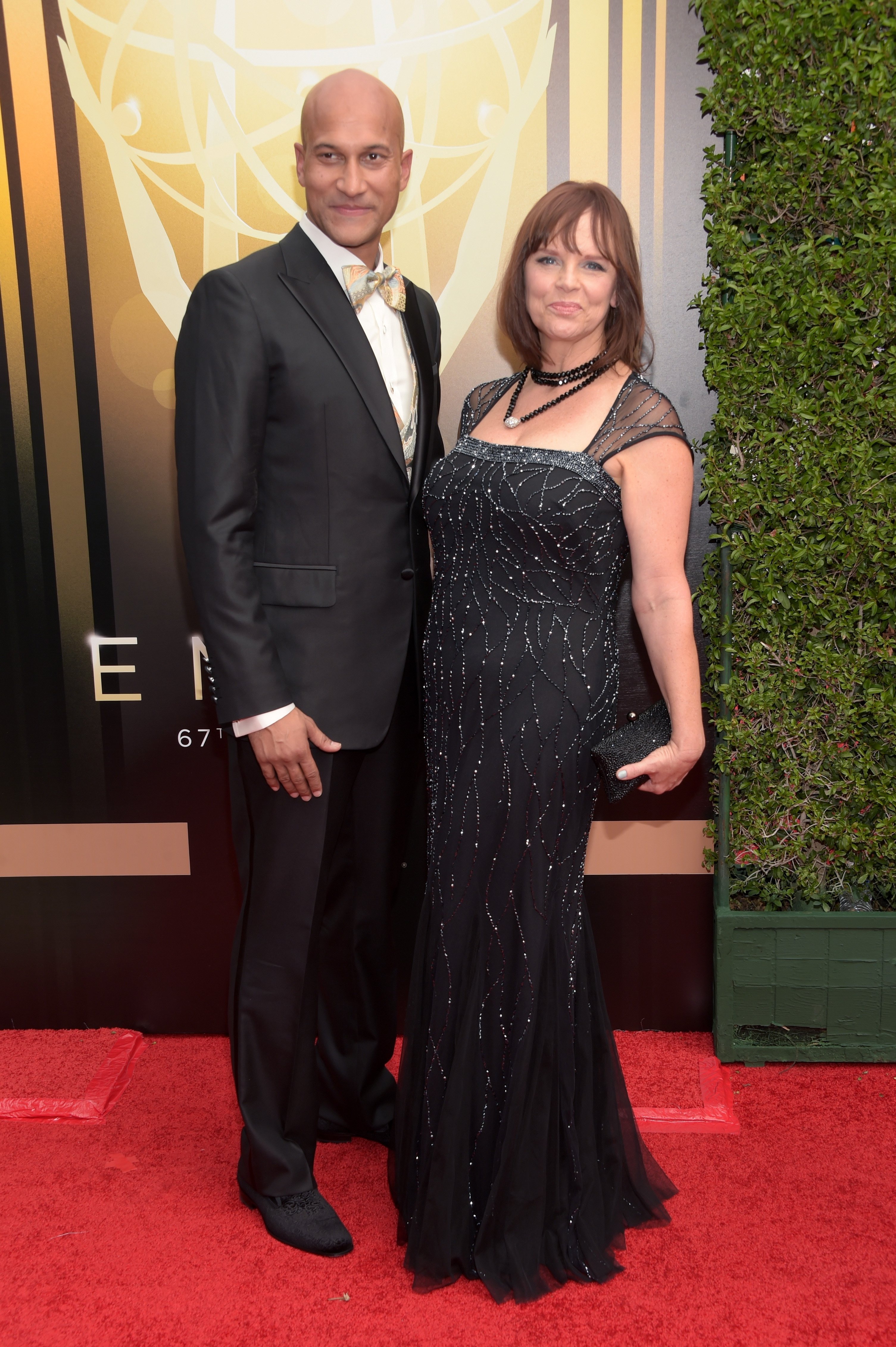 Cynthia Blaise and Keegan-Michael Key at the 2015 Creative Arts Emmy Awards in California on September 12, 2015, in California | Source: Getty Images 