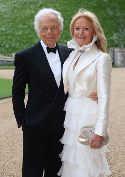 Ralph Lauren and Ricky Anne Loew-Beer arrives for a dinner to celebrate the work of The Royal Marsden hosted by the Duke of Cambridge at Windsor Castle on May 13, 2014, in Windsor, England. | Source: Getty Images.