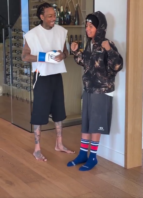 Wiz Khalifa's birthday tradition with his son Sebastian Thomaz, from a post dated February 21, 2026 | Source: X/DailyLoud