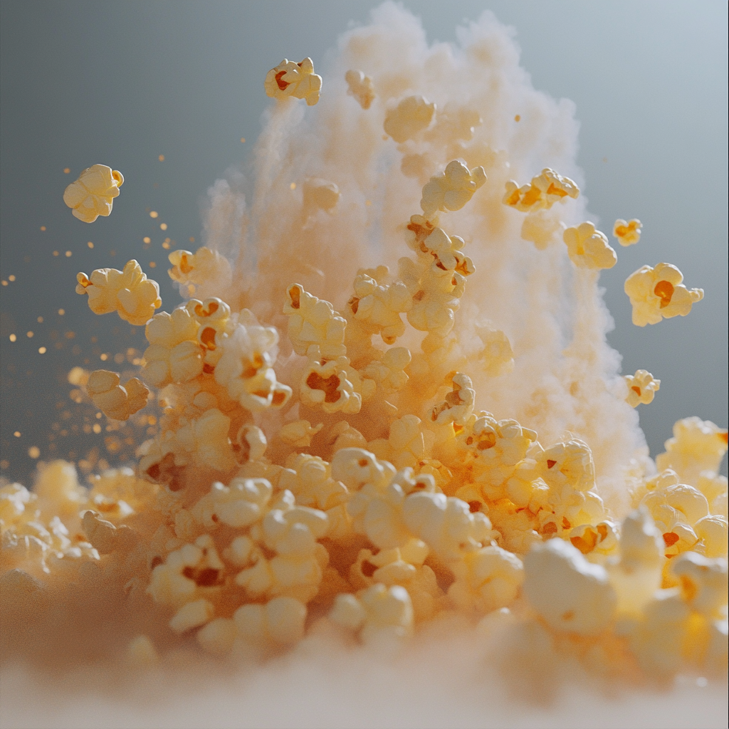 Microwaved popcorn | Source: Midjourney