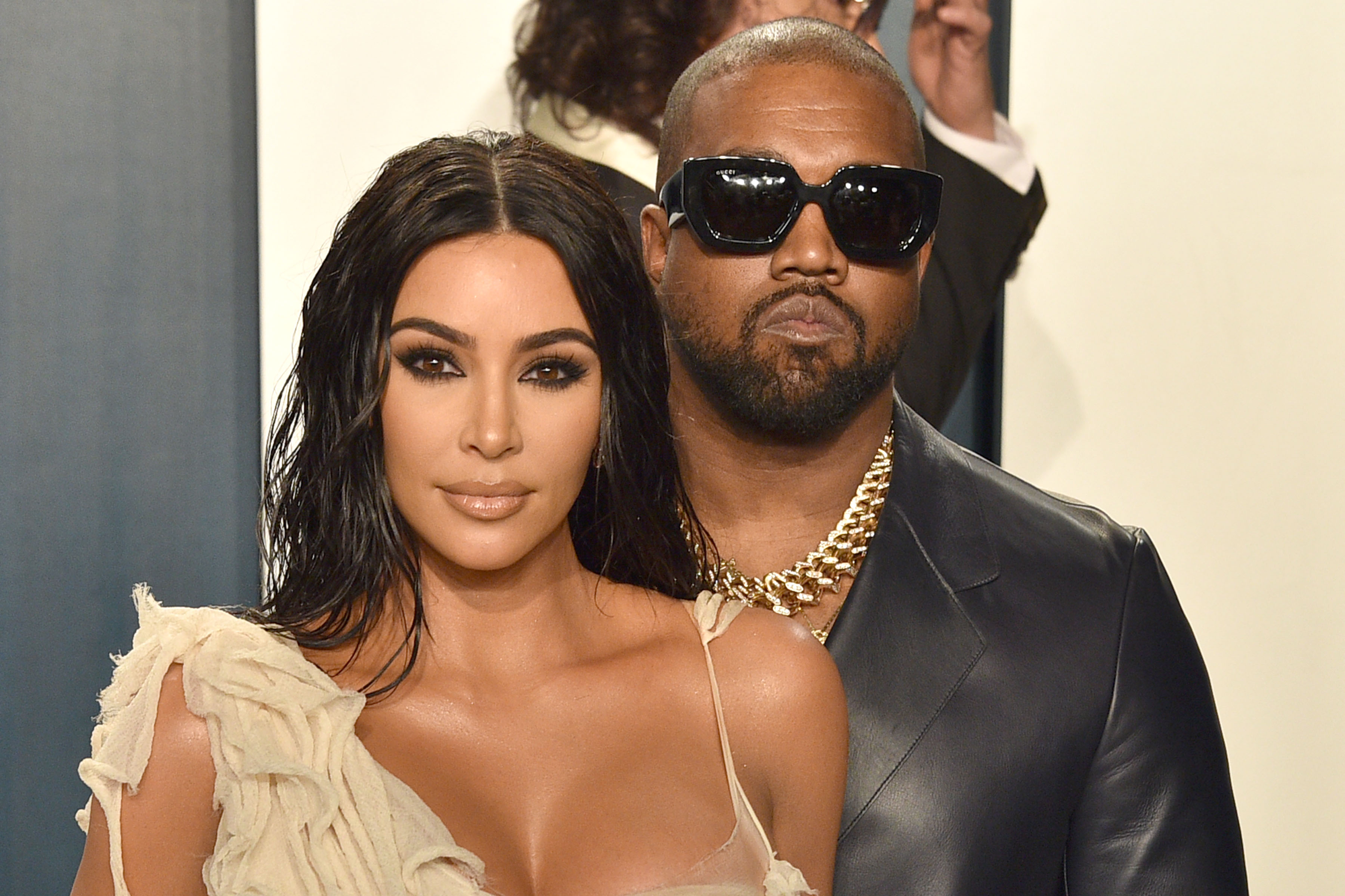 Kim Kardashian and Kanye West at the 2020 Vanity Fair Oscar Party on February 9 in Beverly Hills, California. | Source: Getty Images