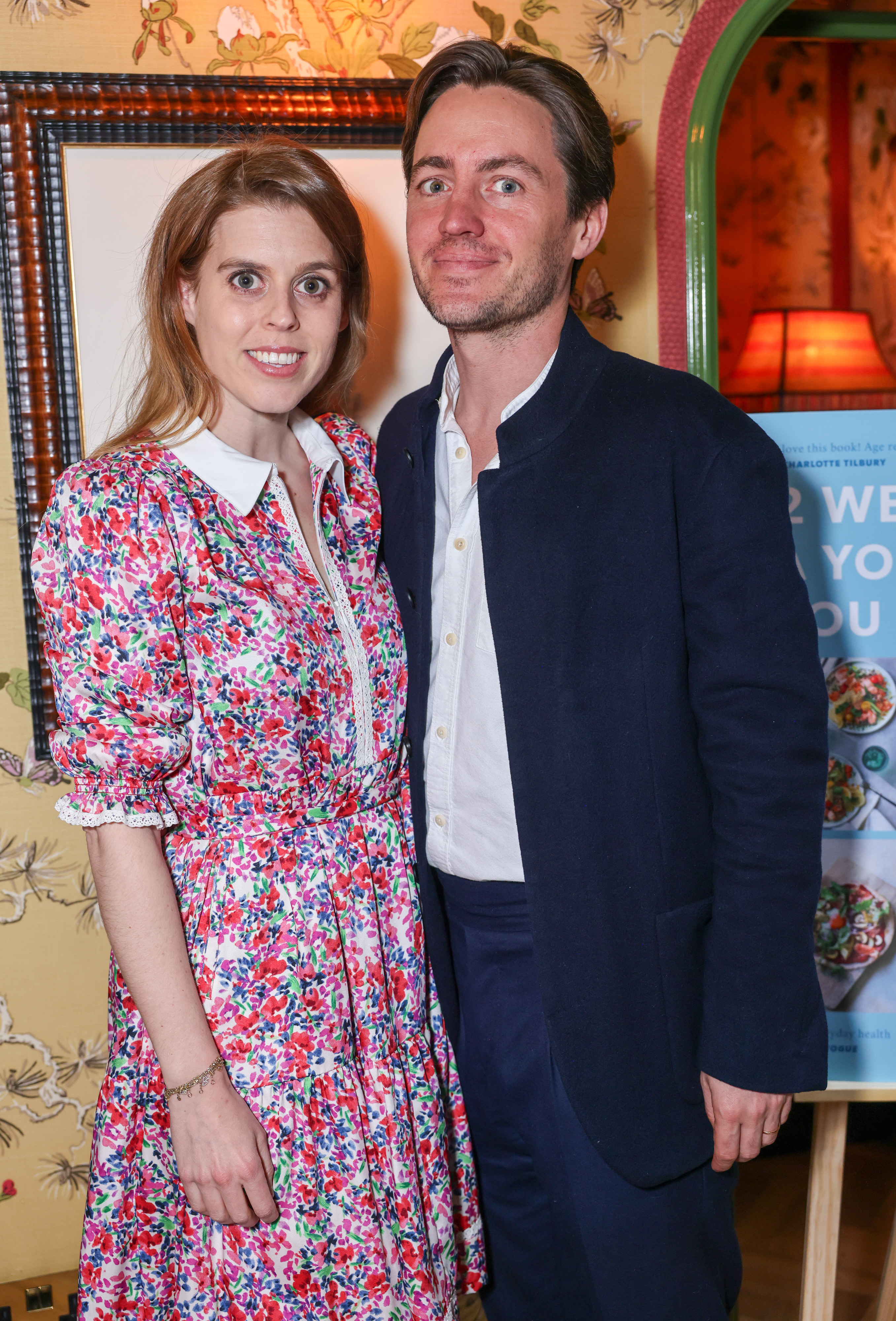 Princess Beatrice and Edoardo Mapelli Mozzi at Gabriela Peacock's "2 Weeks to A Younger You" book celebration and relaunch of her Longevity Range in London, England on April 23, 2024 | Source: Getty Images