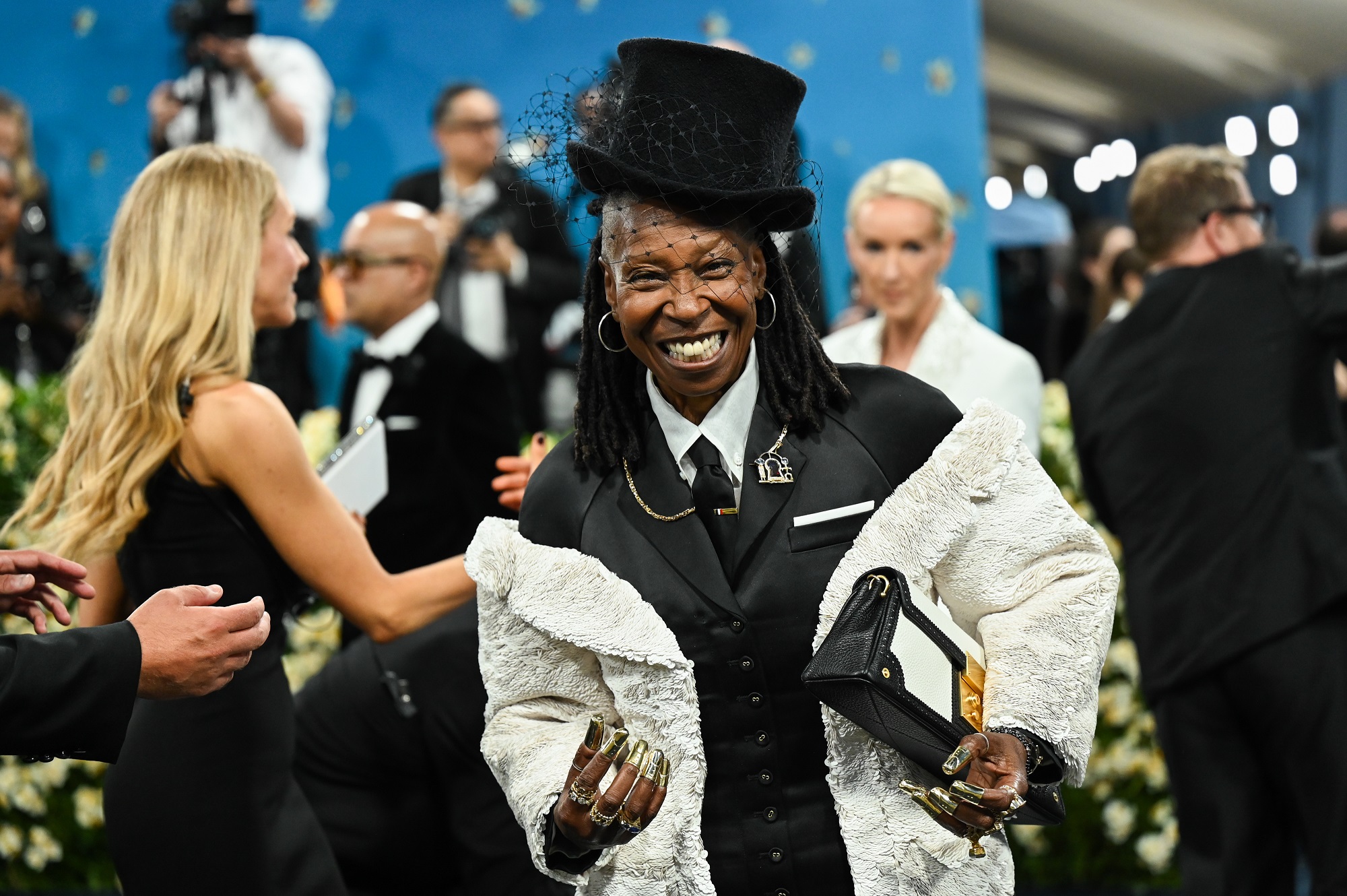 Whoopi Goldberg attends the 2025 Met Gala Celebrating "Superfine: Tailoring Black Style" at Metropolitan Museum of Art on May 05, 2025 in New York City | Source: Getty Images