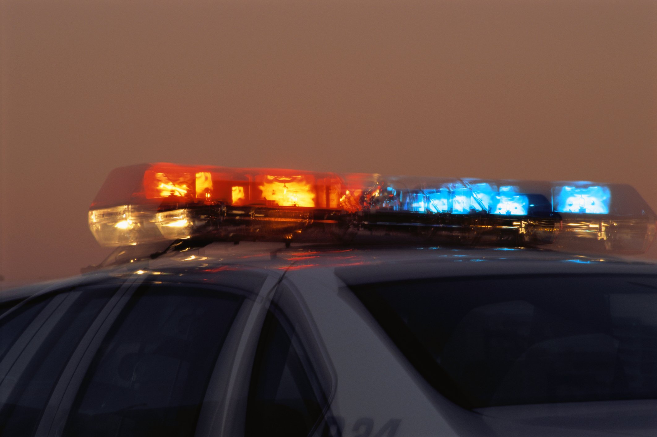 Lichtleiste am Polizeiauto I Quelle: Getty Images
