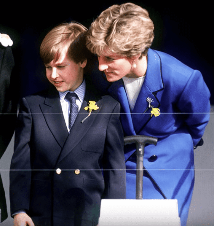 Prince William and late Princess Diana | Image source: Youtube/Charlotte Hollis