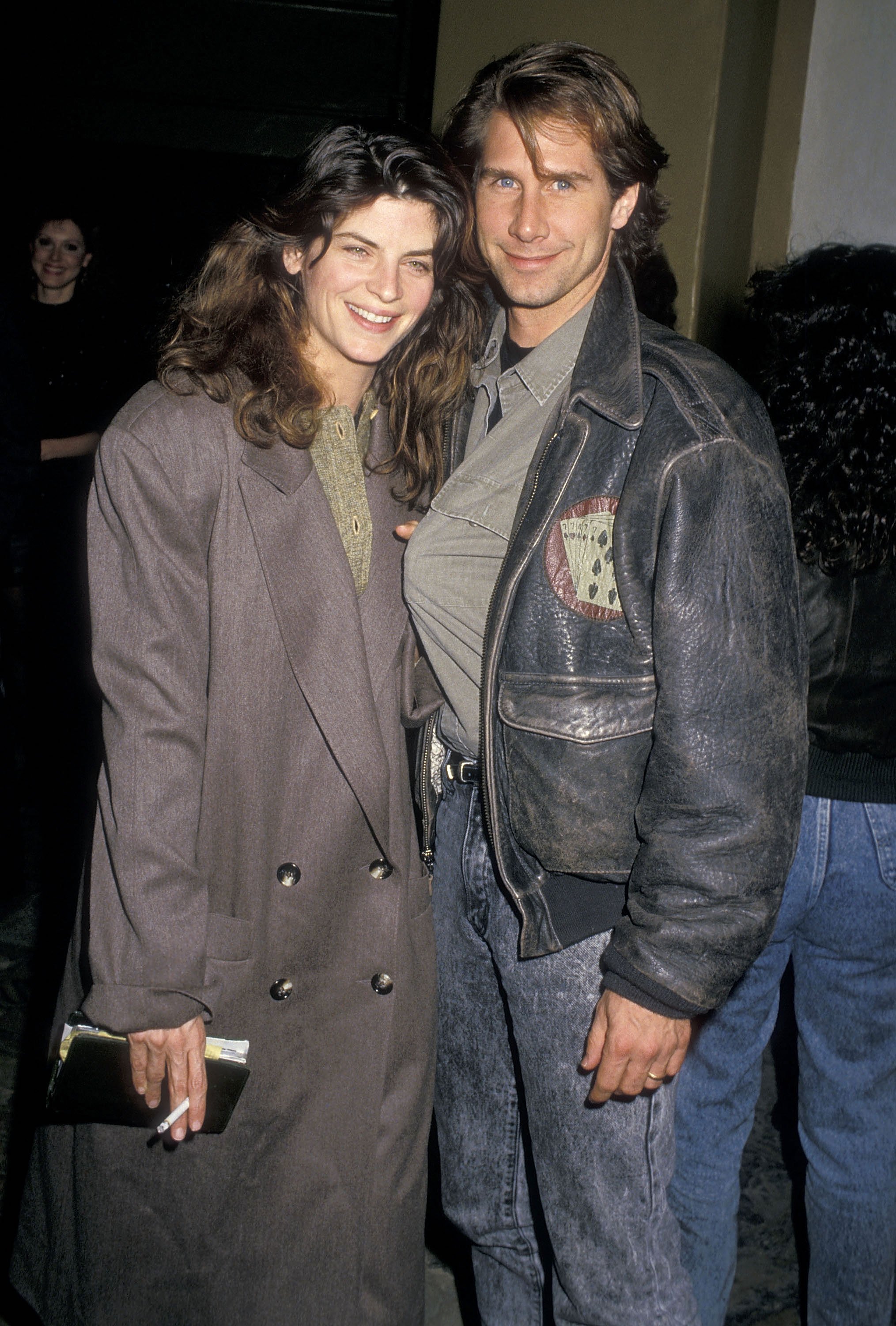Actress Kirstie Alley and actor Parker Stevenson at the "Shoot to Kill" Westwood Premiere on February 4, 1988 at the Mann Westwood Theatre in Westwood, California. | Source: Getty Images