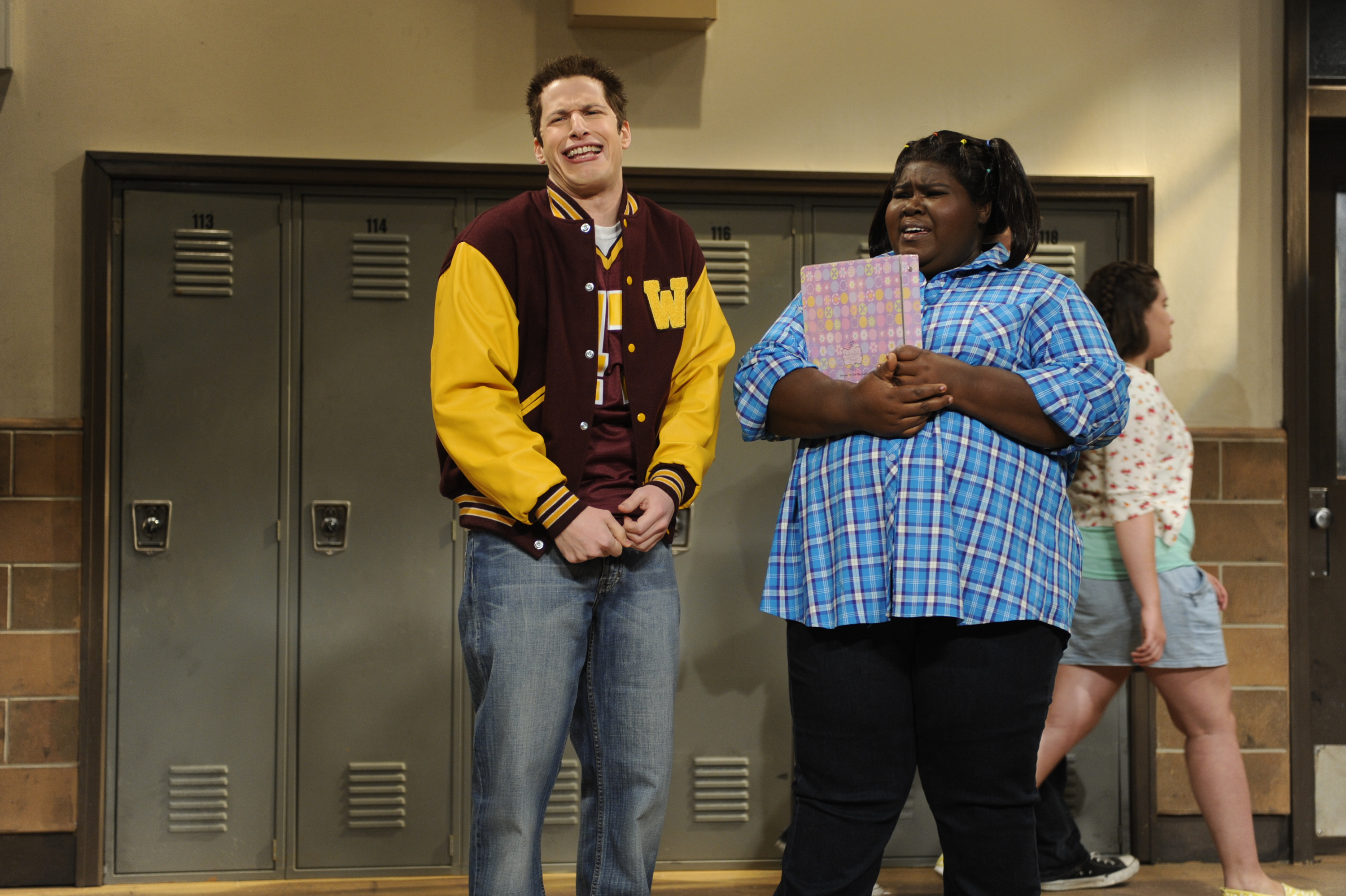 Andy Samberg and his co-star on "Saturday Night Live" | Source: Getty Images