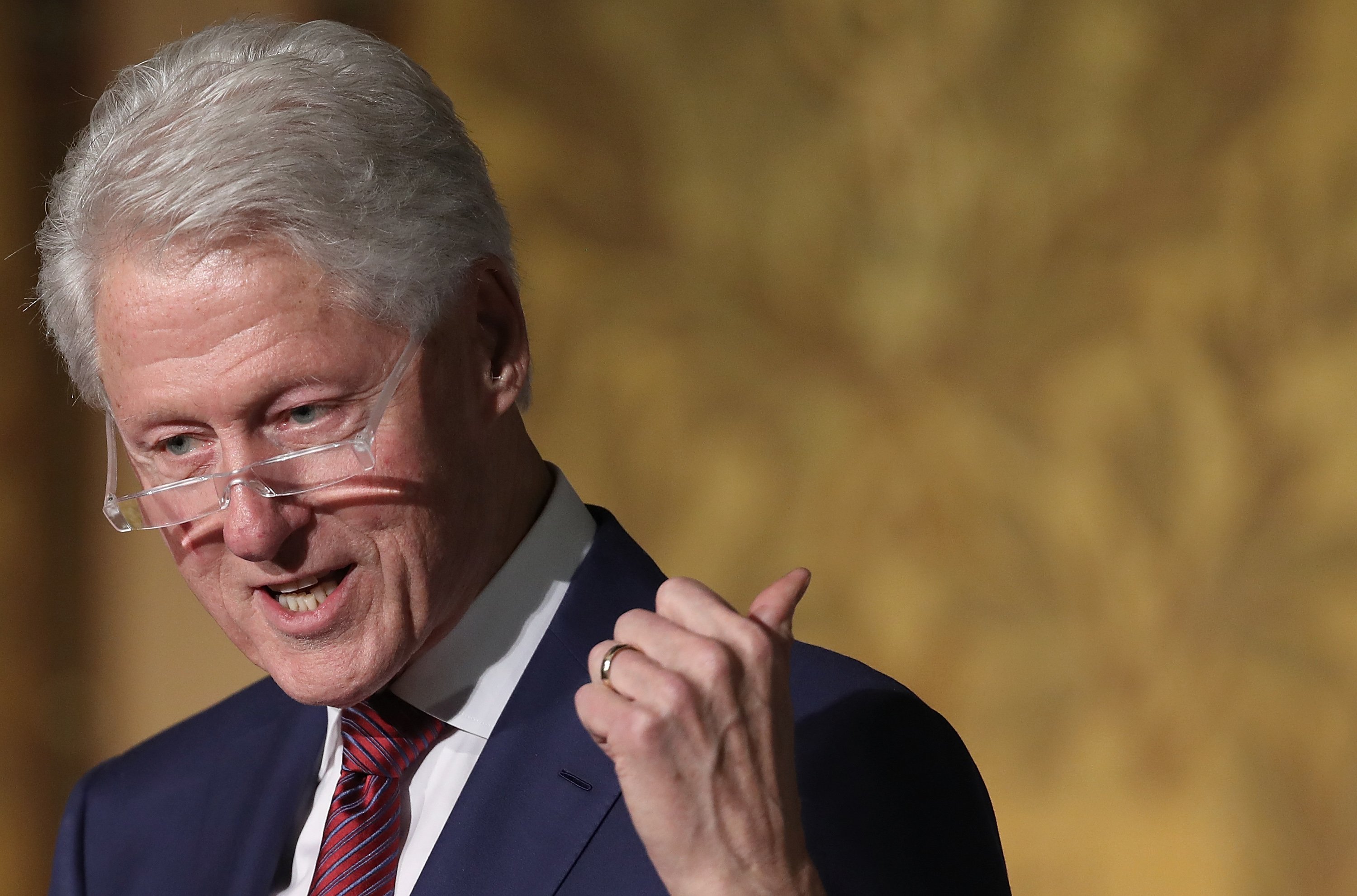 Former President Bill Clinton speaking at Georgetown University's Gaston Hall on November 6, 2017 in Washington, DC. | Photo: Getty Images