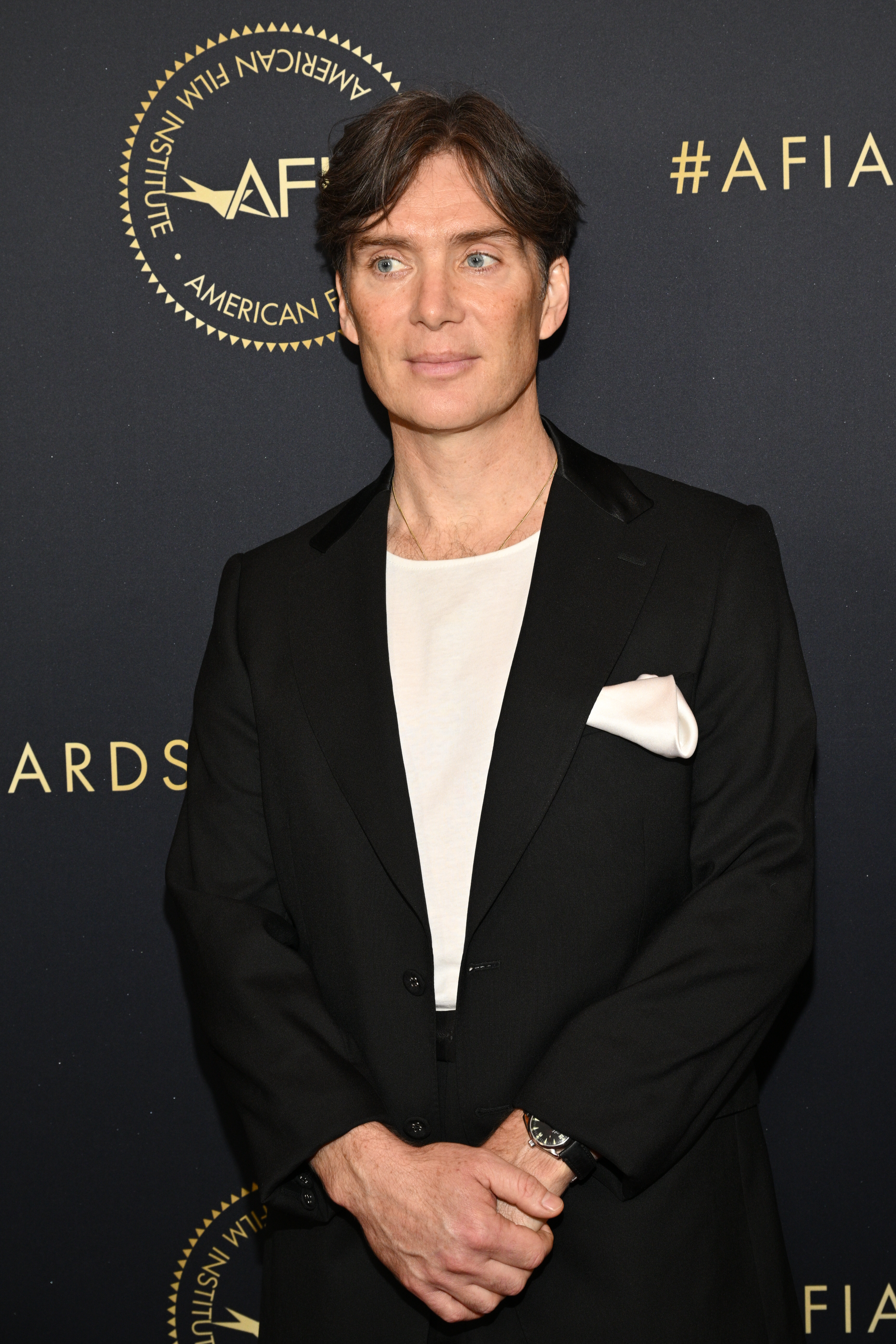 Cillian Murphy at the AFI Awards held at the Los Angeles Four Seasons Hotel in Beverly Hills, California, on January 12, 2024. | Source: Getty Images