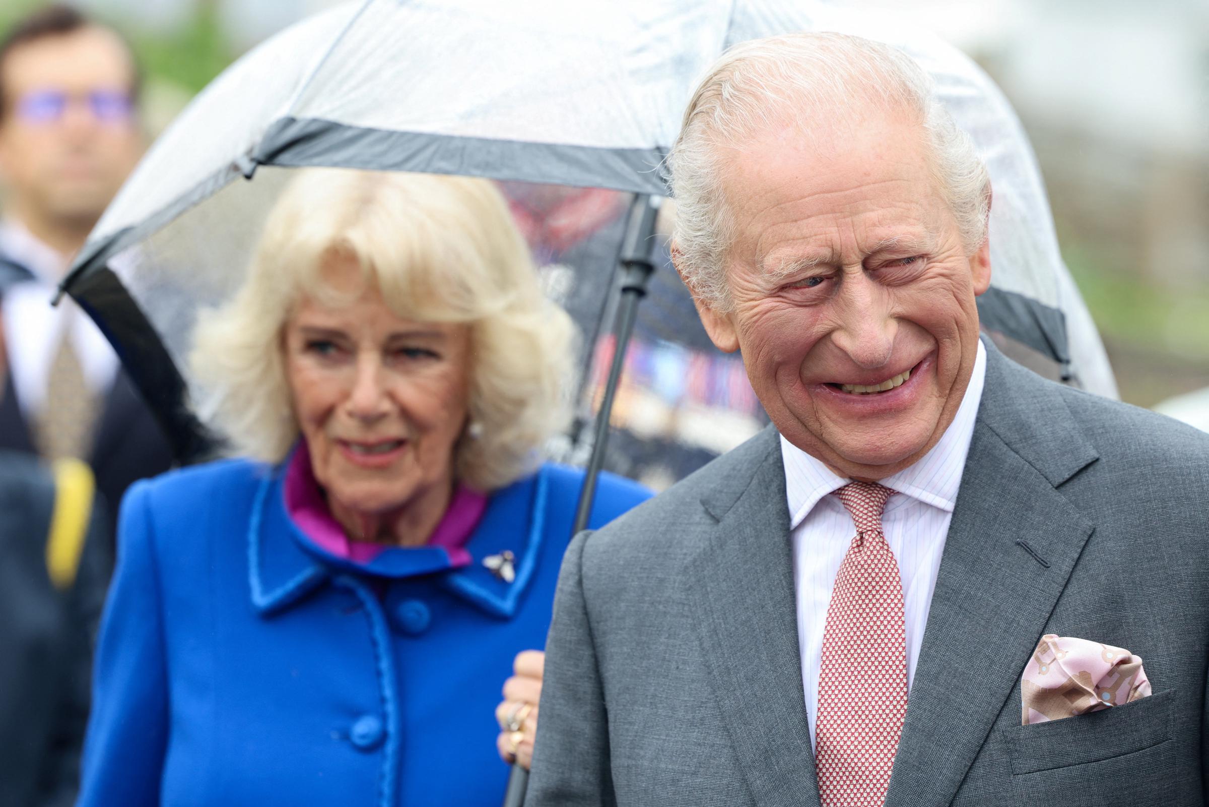 King Charles III and Queen Camilla arrive for an event celebrating The Eden Project's 25th anniversary on 24 March 2026 in St Austell, England. | Source: Getty Images