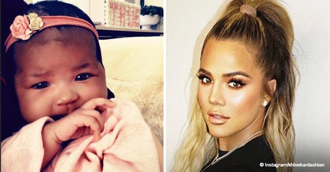 Khloe Kardashian shares a teaser of baby True's christening in sweet photo