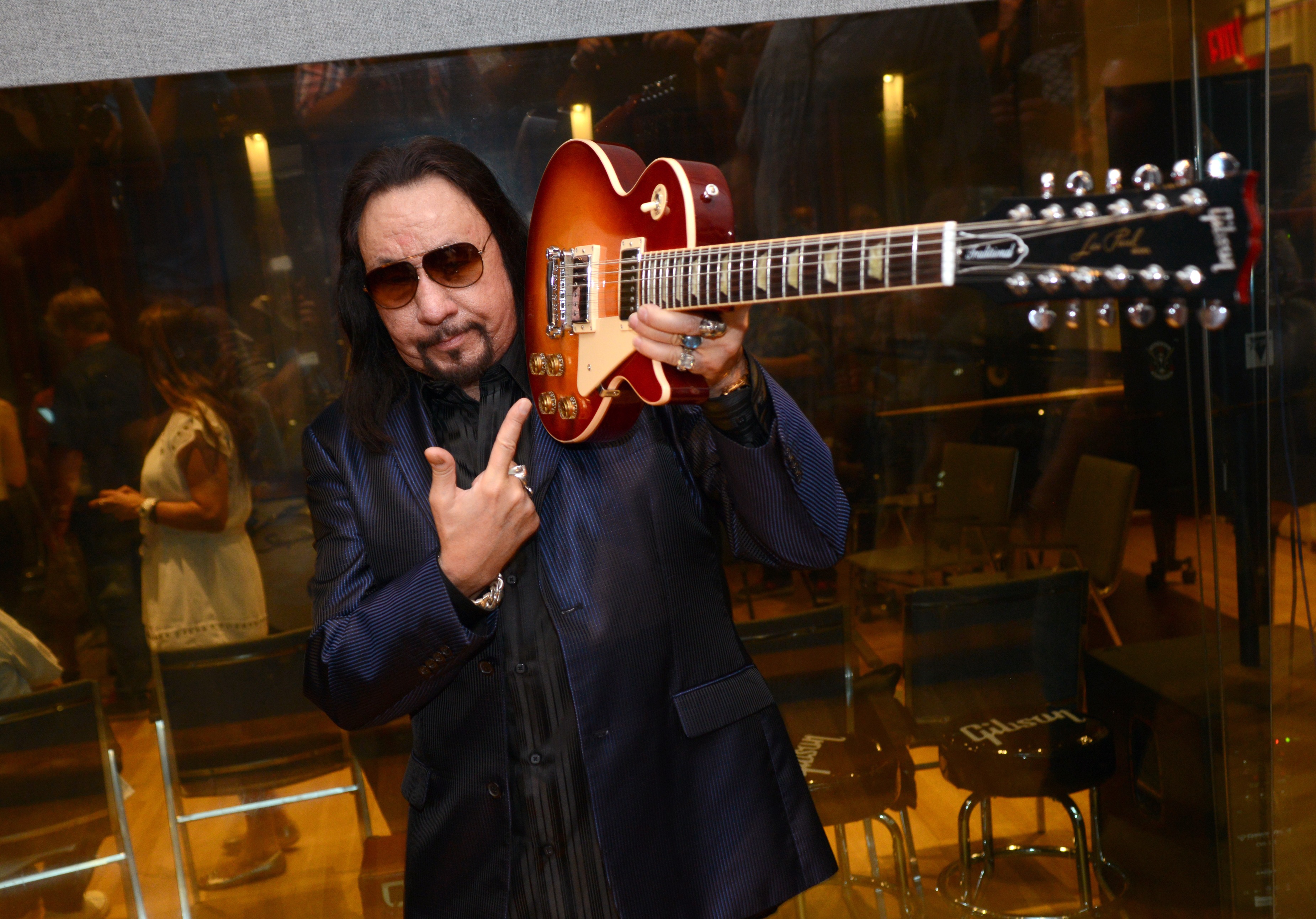 Ace Frehley attends the Ace Frehley listening party for upcoming new album "Space Invader" at Gibson Guitar Studios on August 13, 2014 in New York City | Source: Getty Images