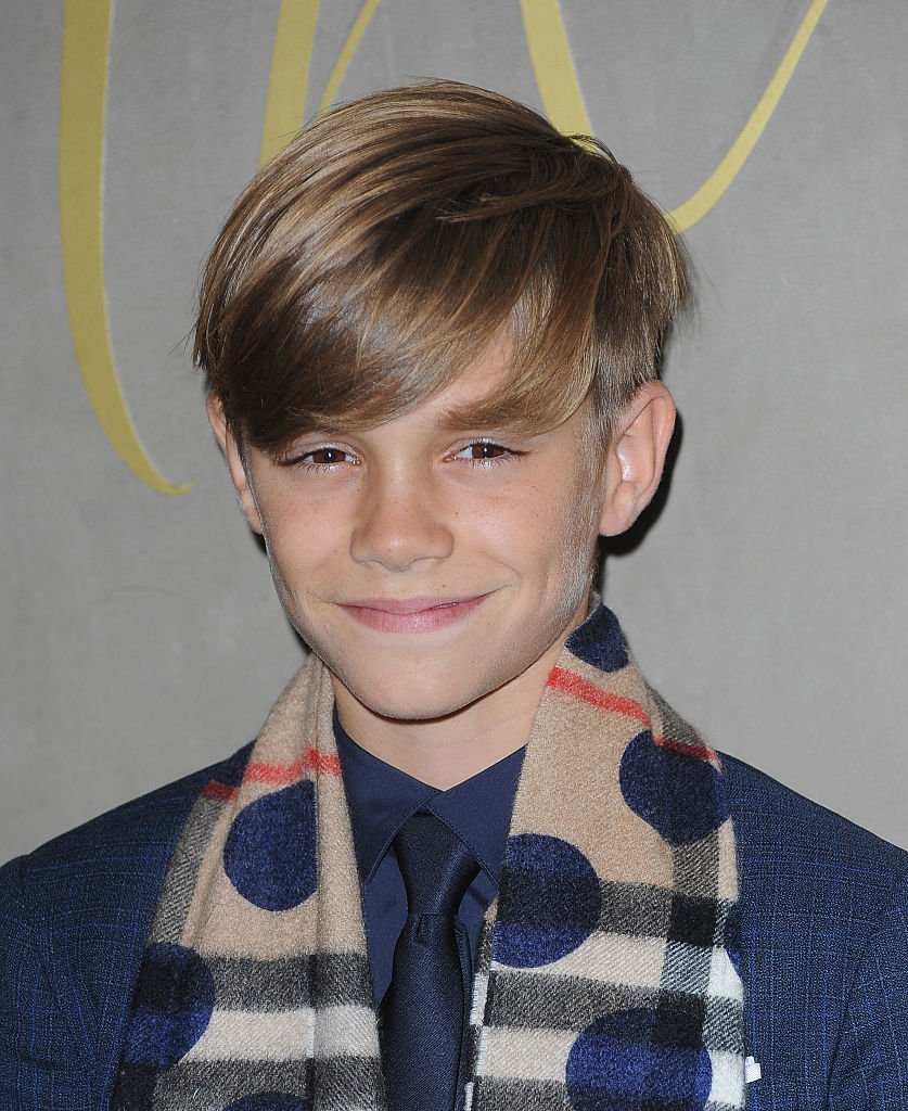 An undated image of Romeo Beckham arriving at the premiere of the Burberry Festive Film in London | Photo: Getty Images