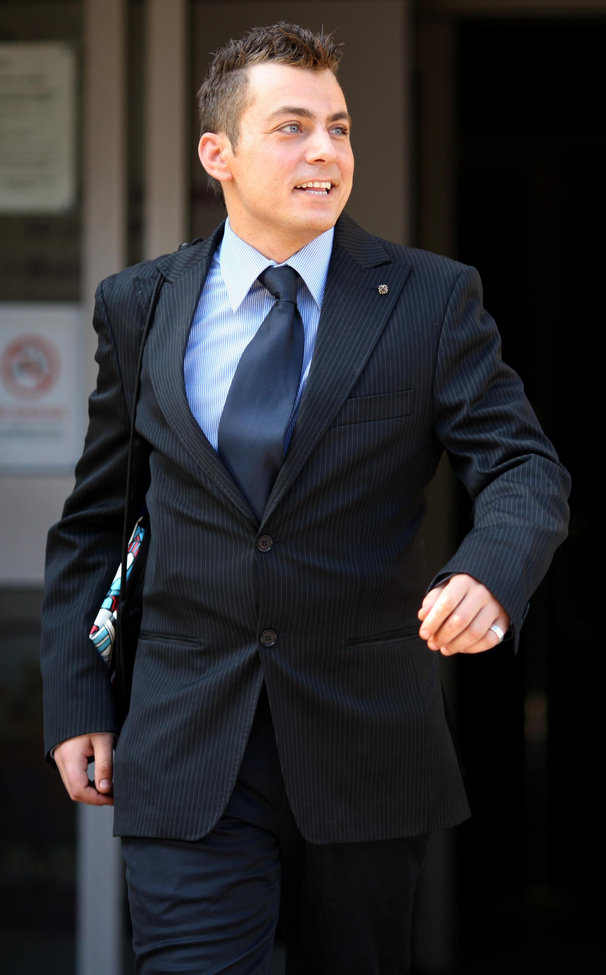Paul Danan seen departing court in Stevenage, where he faced charges related to drugs and public order offences in 2010 | Source: Getty Images