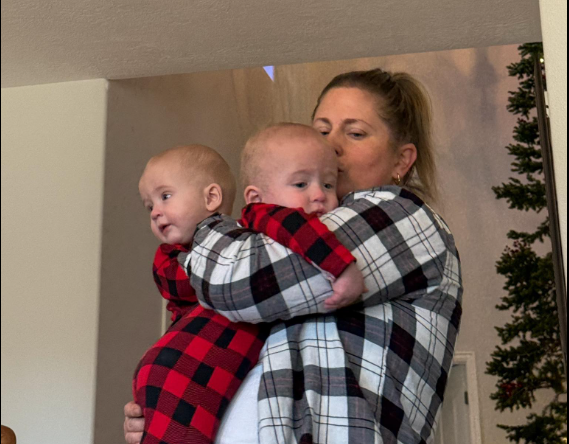Angela Goodrich with her grandchildren, from a post dated March 26, 2025 | Source: Facebook/sam.goodrich.2025