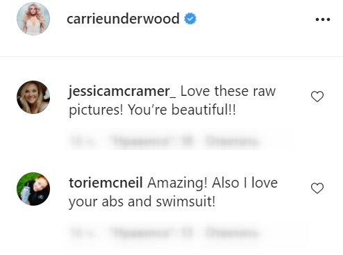 Fan's comments under a picture posted by Carrie Underwood | Photo: Instagram/carrieunderwood