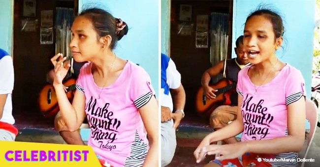 Blind Filipino girl stuns with her incredible rendition of Whitney Houston’s hit song