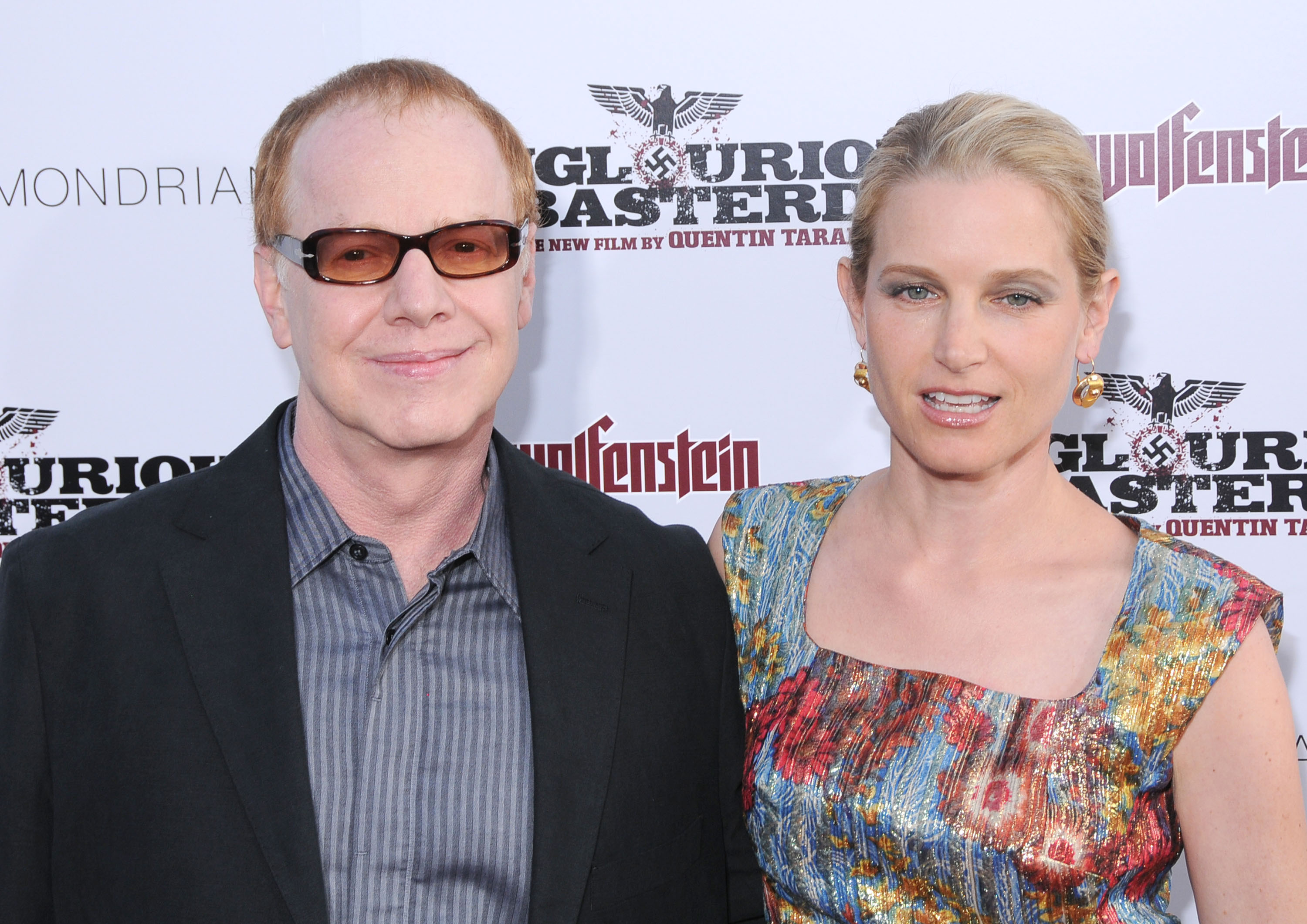Danny Elfman and Bridget Fonda at the Los Angeles premiere of "Inglourious Basterds" on August 10, 2009, in Hollywood, California | Source: Getty Images