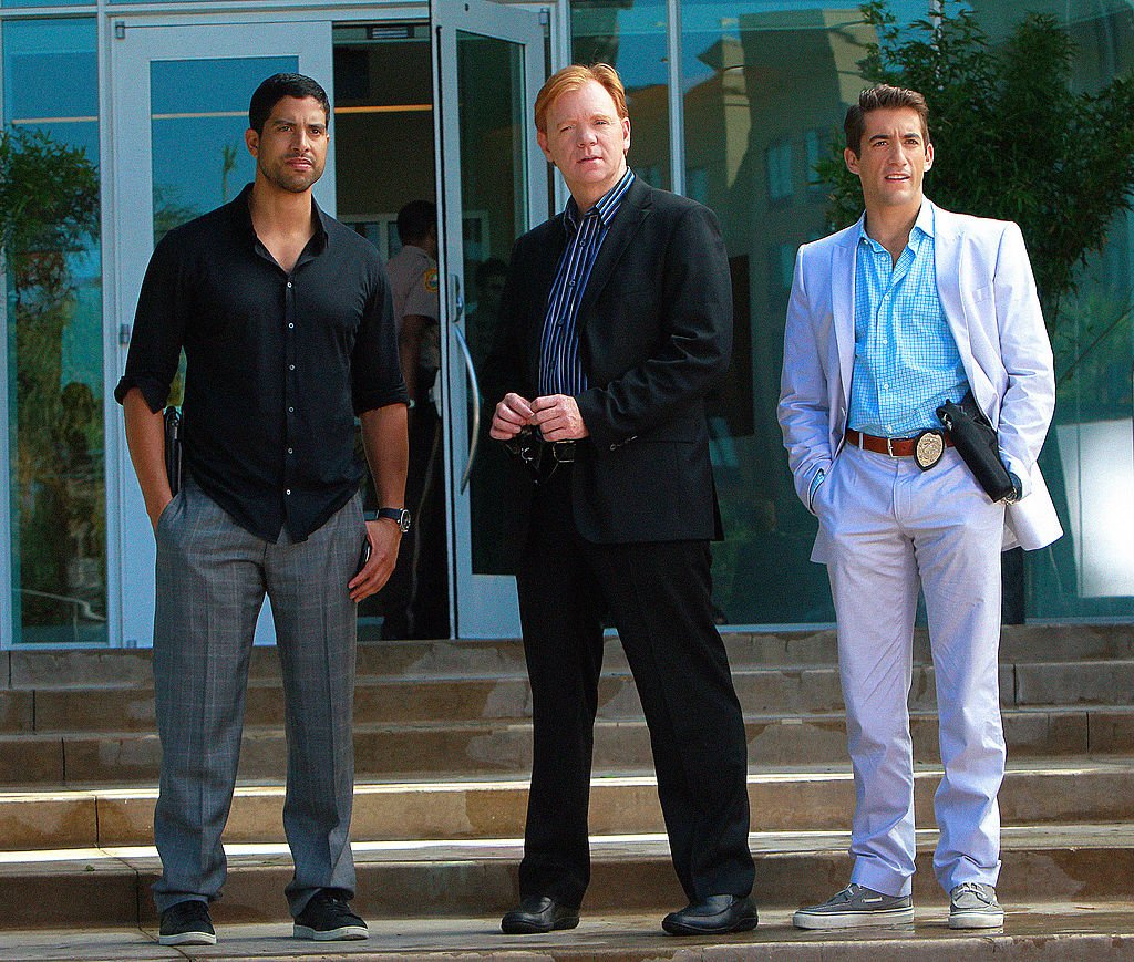 Adam Rodriguez, David Caruso and Jonathan Togo in a promotional photo for TV series "CSI: Miami." | Photo: Getty Images