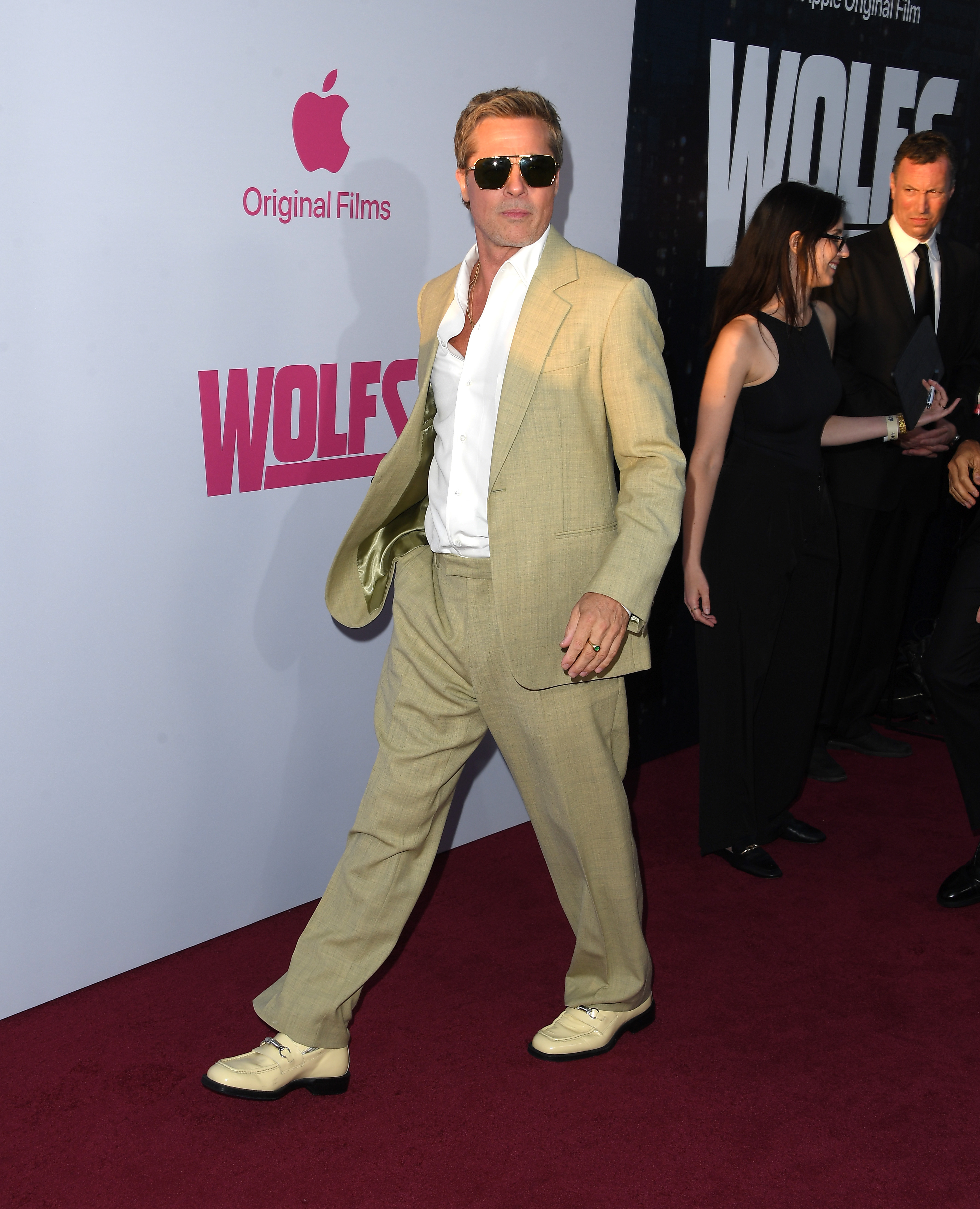 Brad Pitt at the Los Angeles premiere of "Wolfs" in Hollywood, California on September 18, 2024 | Source: Getty Images