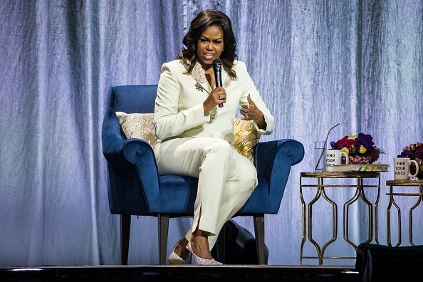 Michelle Obama at the Ericsson Globe Arena on April 10, 2019 in Stockholm, Sweden | Photo: Getty Images