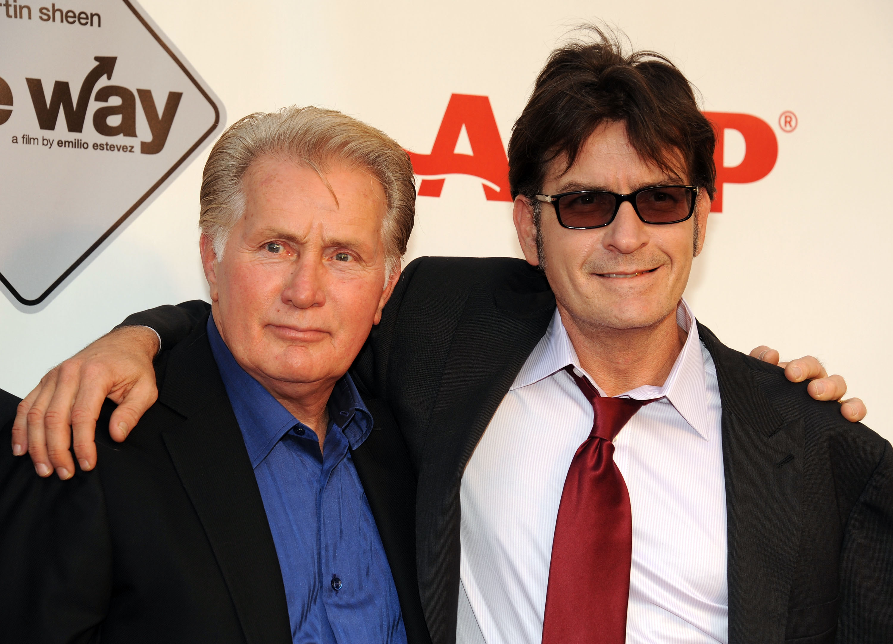Martin Sheen and Charlie Sheen attend the screening of "The Way" on September 23, 2011 in Los Angeles, California | Source: Getty Images