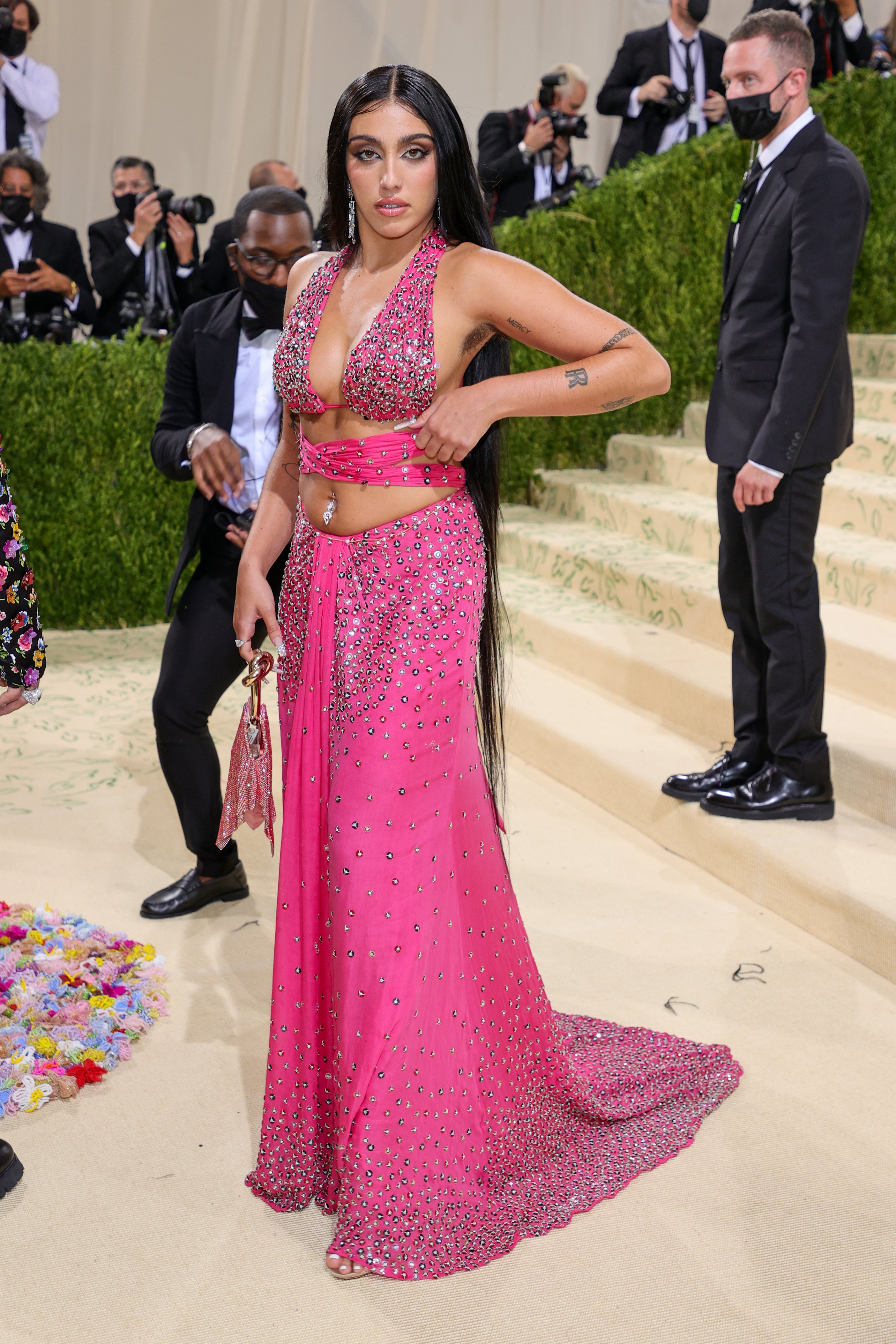 Lourdes Leon pictured at the Metropolitan Gala, 2021, New York City. 