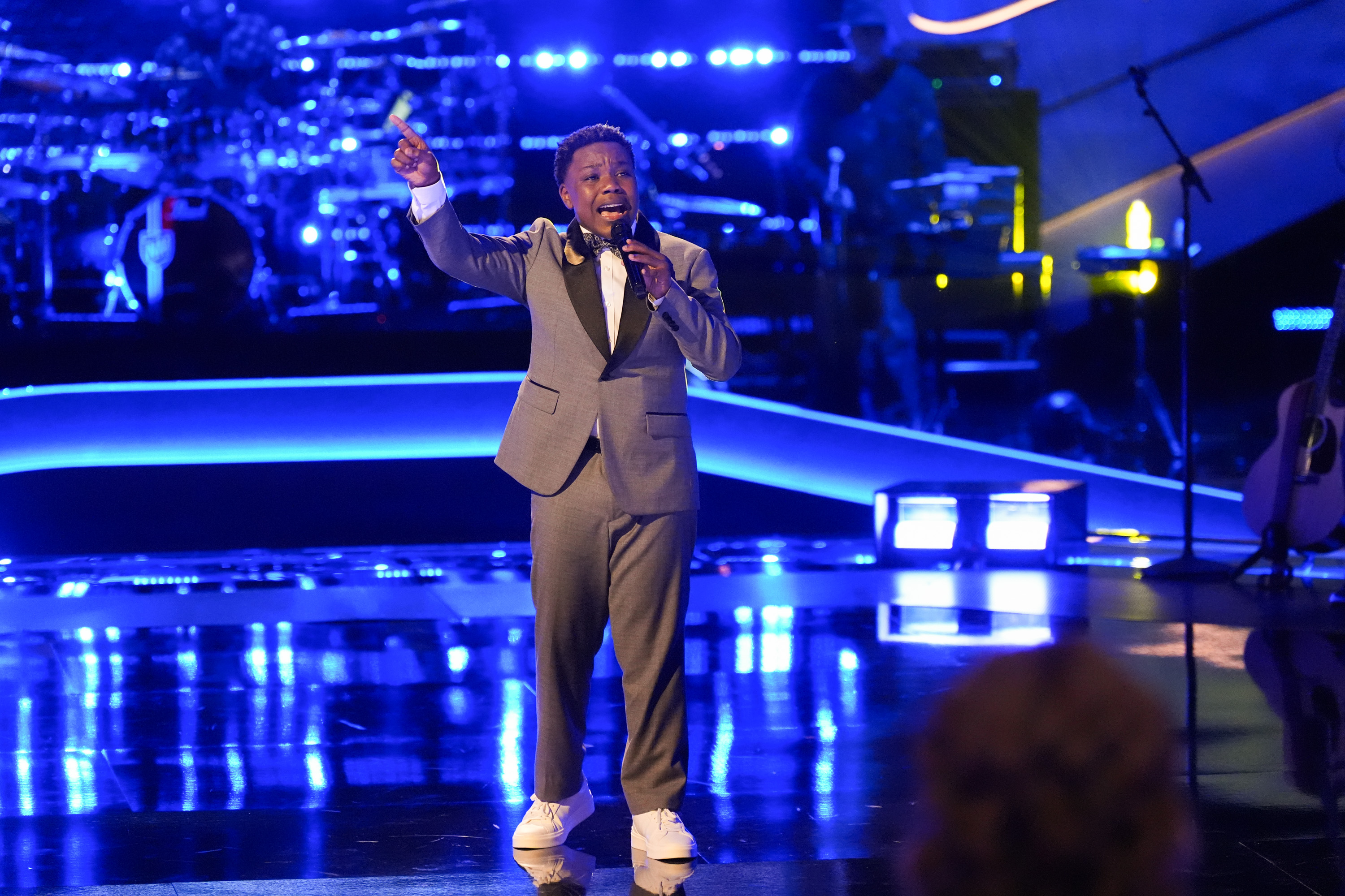 Jaukeem Fortson on "The Voice" "The Knockouts Premiere" season 26 on September 9, 2024 | Source: Getty Images