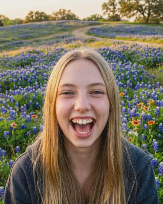 Kuren Rein beaming for a photo among flowers outside, posted in March 2026. | Source: GoFundMe/Honoring Kuren Rein, a Young Life Taken Too Soon