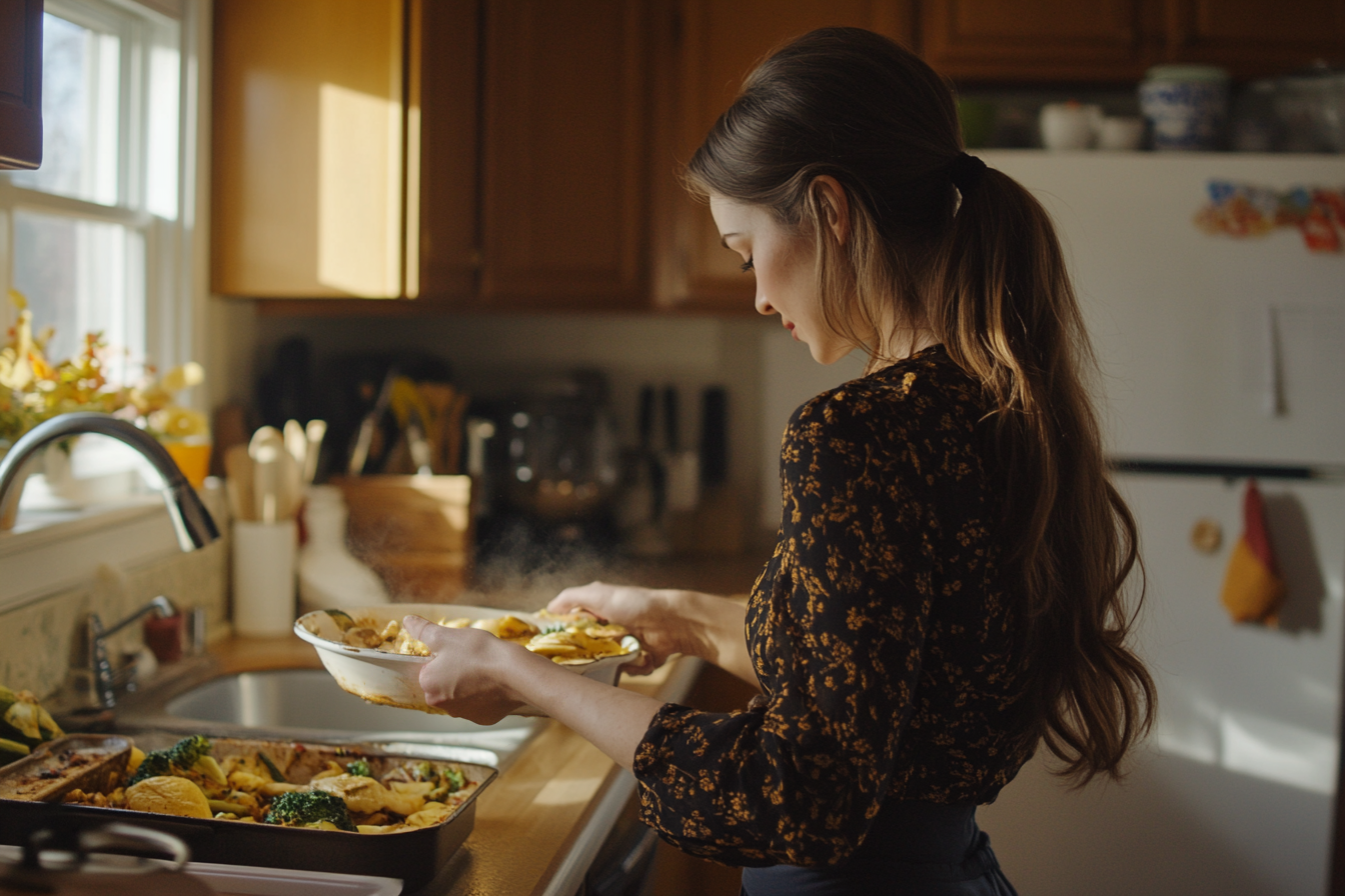 A woman cooking | Source: Midjourney