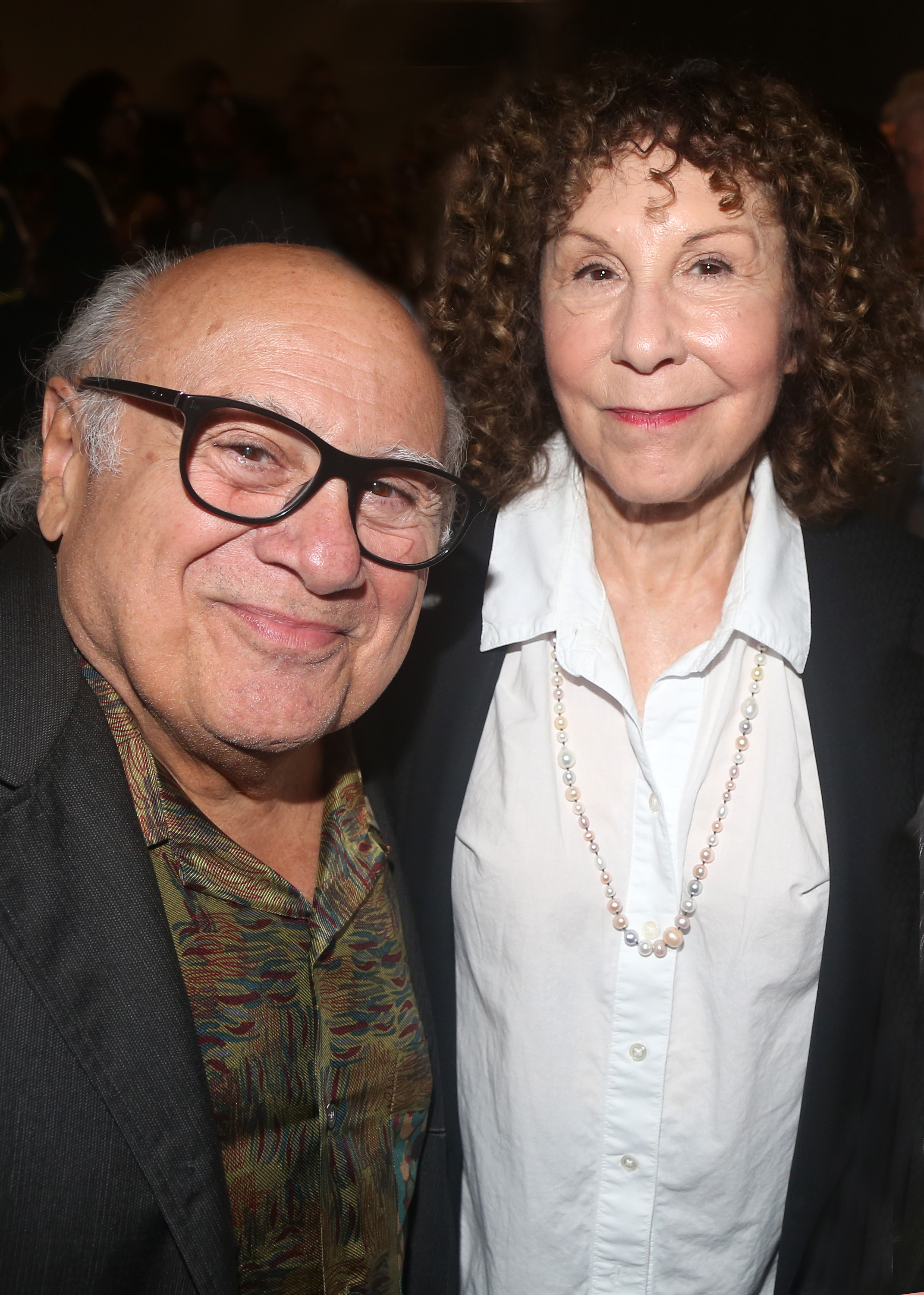 Danny DeVito and Rhea Perlman pose at the opening night of the play "Let's Call Her Patty" at Lincoln Center Claire Tow Theater on July 31, 2023 in New York City. | Source: Getty Images