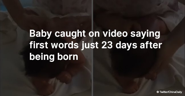Baby says ‘Mama’ at just 23 days old and the mother is thrilled
