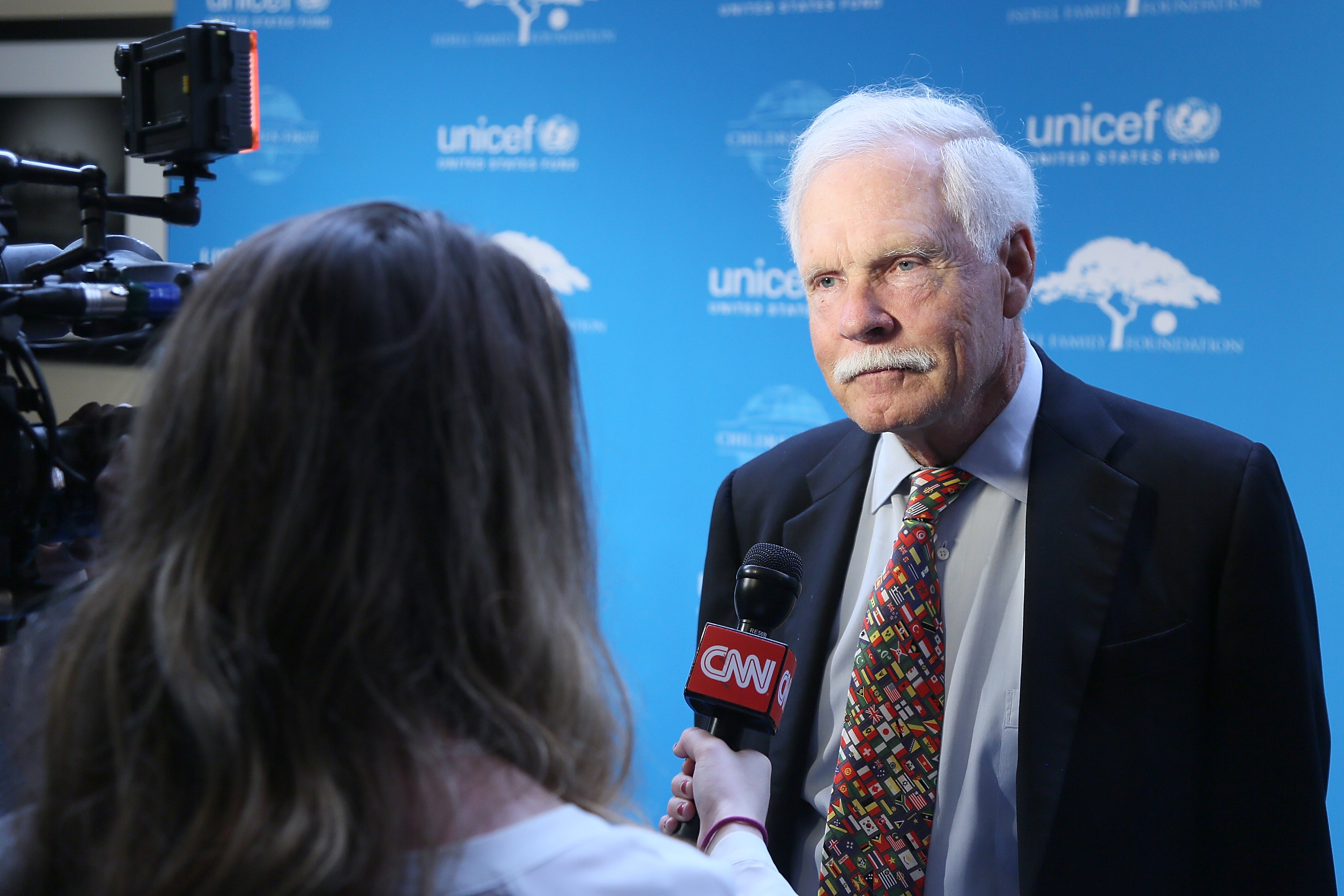 Ted Turner attends UNICEF's Evening for Children First event in Atlanta, Georgia, on March 30, 2016 | Source: Getty Images