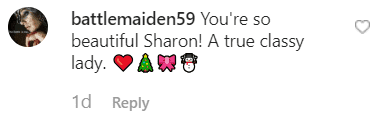 A fans comment on Sharon Osbourne's Instagram post. | Source: Instagram/sharonosbourne