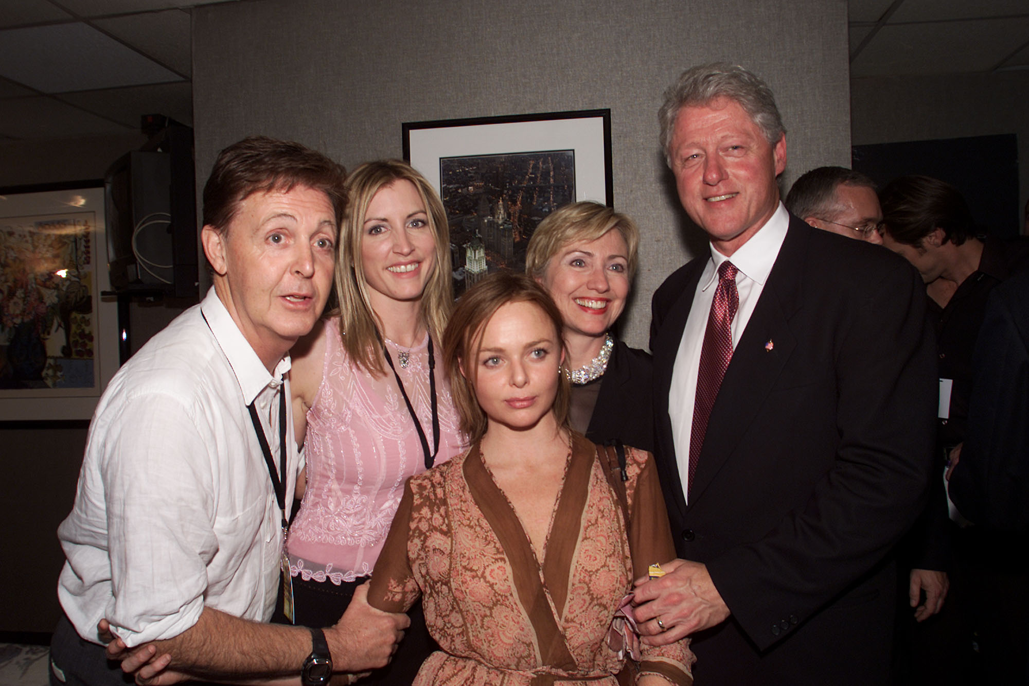 Paul McCartney, Heather Mills, Stella McCartney and Hillary and Bill Clinton at The Concert for New York City in New York City on October 20, 2001 | Source: Getty Images