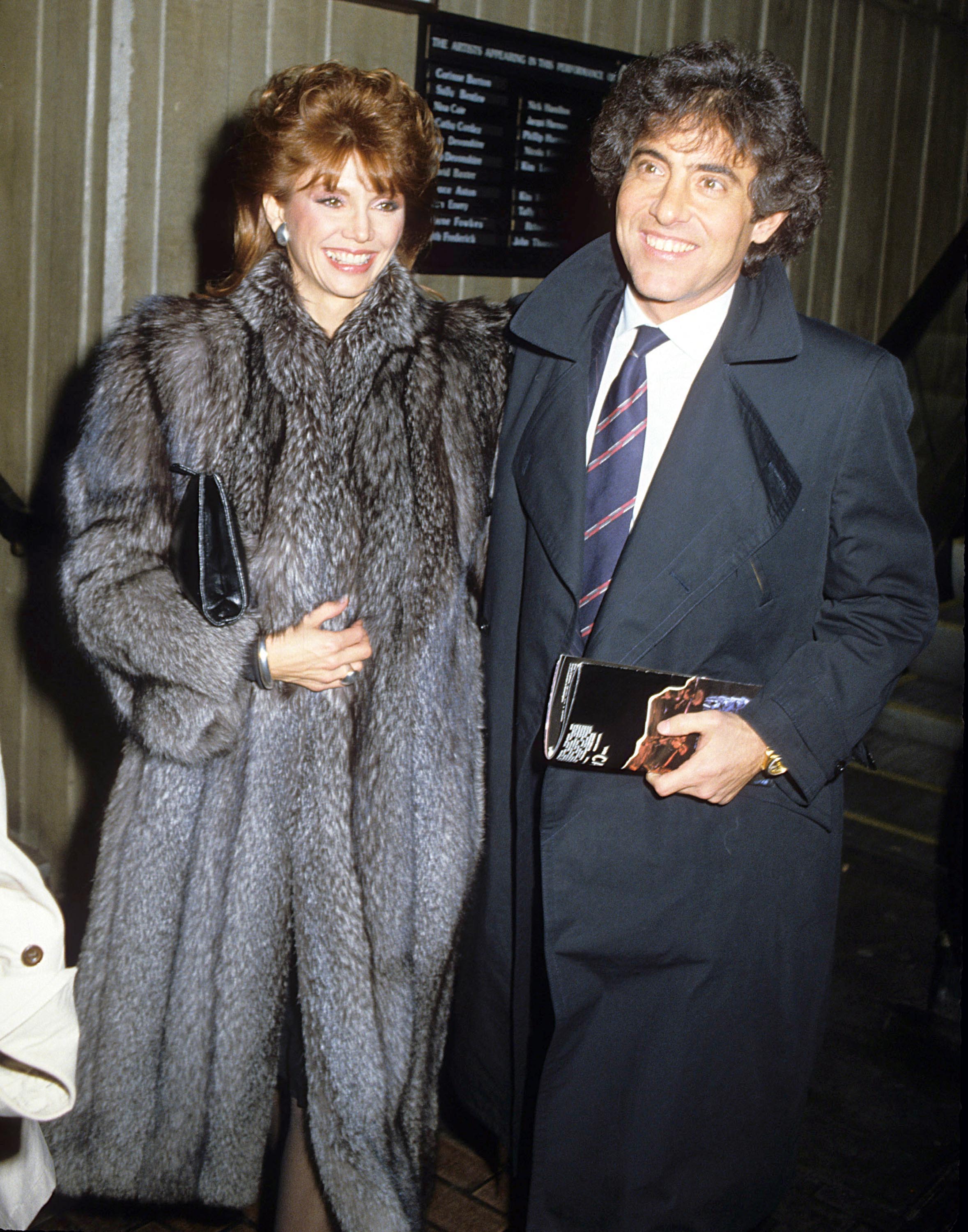 Victoria Principal with Harry Glassman on April 10, 1987 | Source: Getty Images