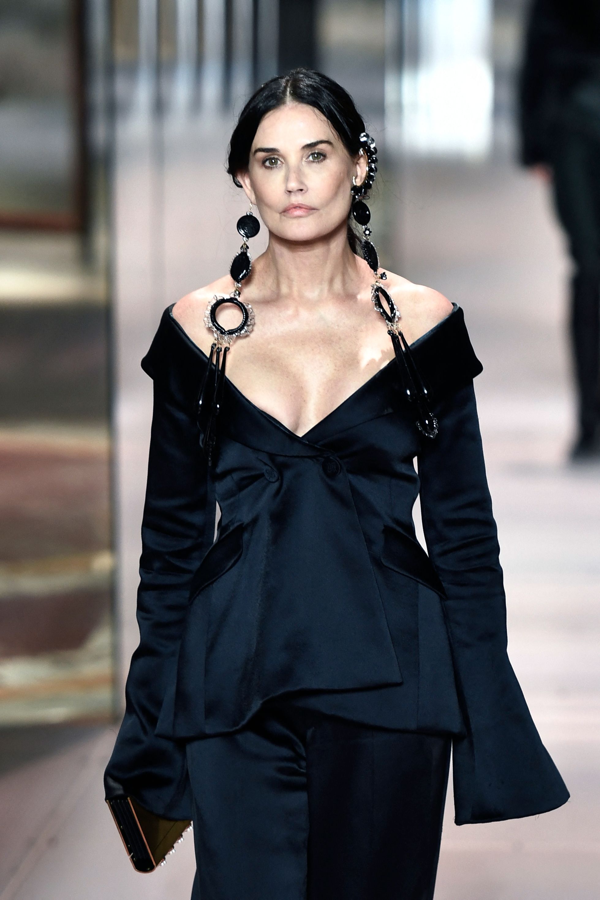 Demi Moore walking the Fendi Haute couture Catwalk in Paris, 2021 | Source: Getty Images