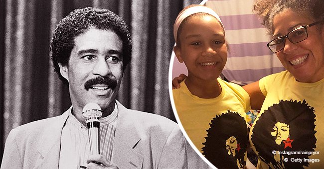 Richard Pryor's Daughter Rain and Granddaughter Lotus Sport Matching T