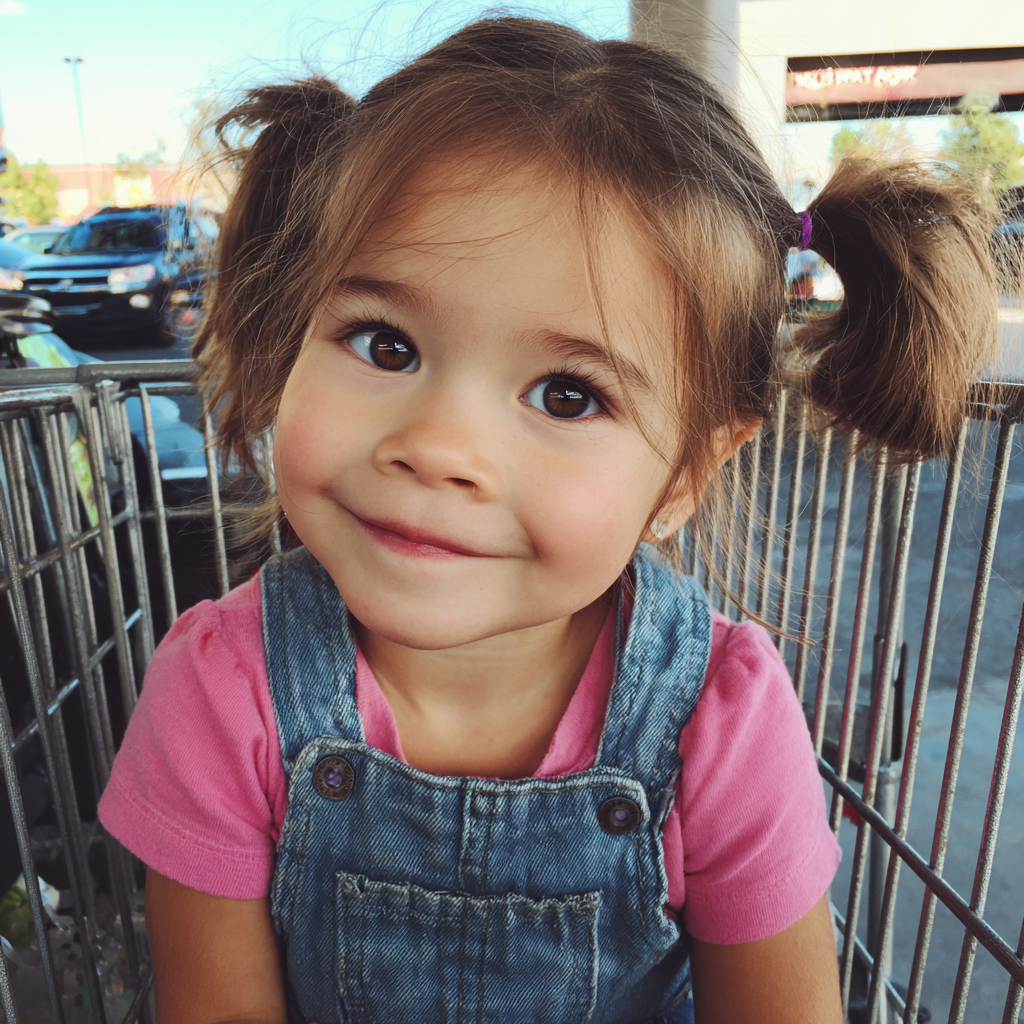 A close-up of a smiling little girl | Source: Midjourney