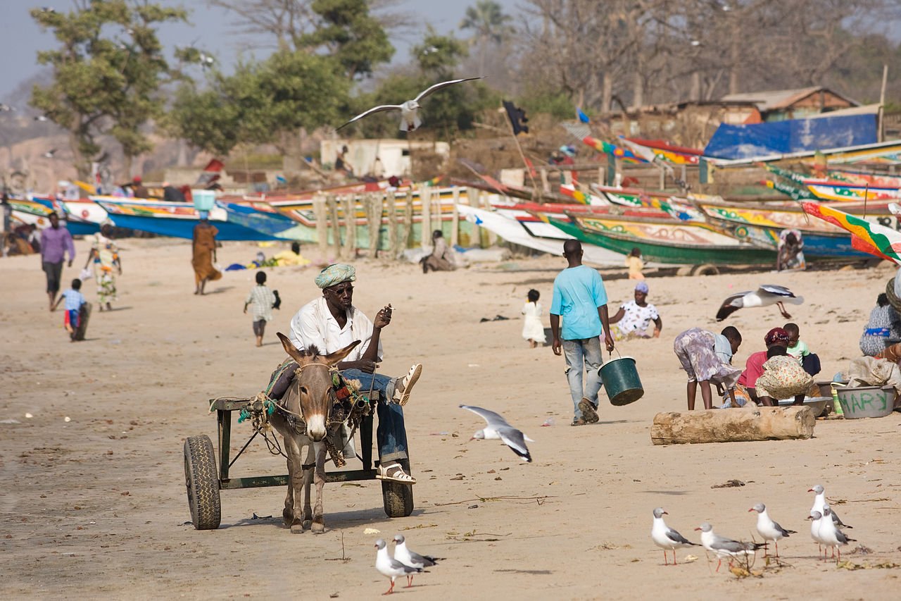 Playa en Gambia. Fuente: Wikimedia Commons Playa en Gambia. Fuente: Wikimedia Commons