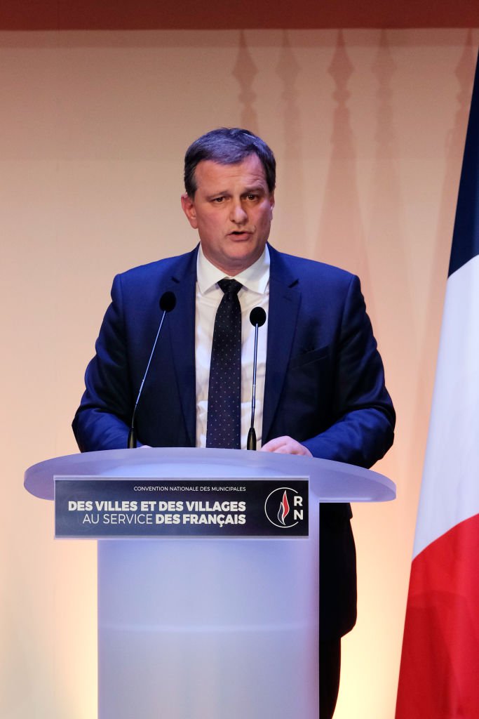 Louis Aliot assiste à la conférence de presse pour les élections municipales françaises à la Maison de La Chimie le 12 janvier 2020 à Paris, France. | Photo : Getty Images