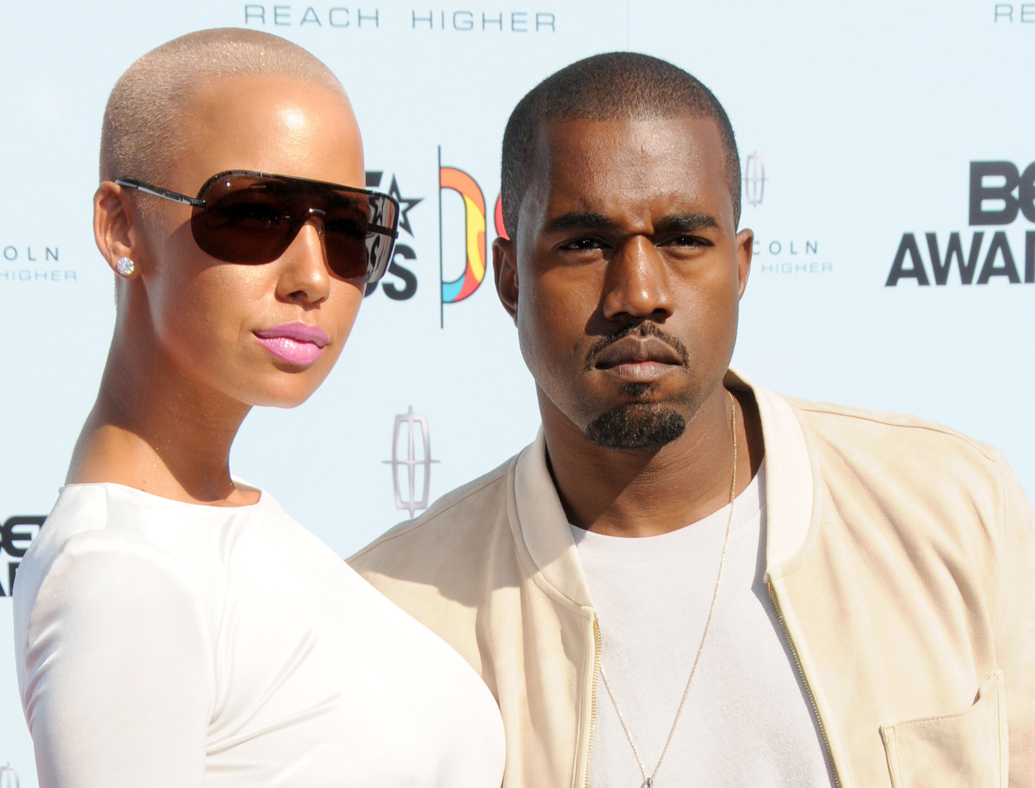 Amber Rose and Kanye West at the 2009 BET Awards in Los Angeles, California. | Source: Getty Images
