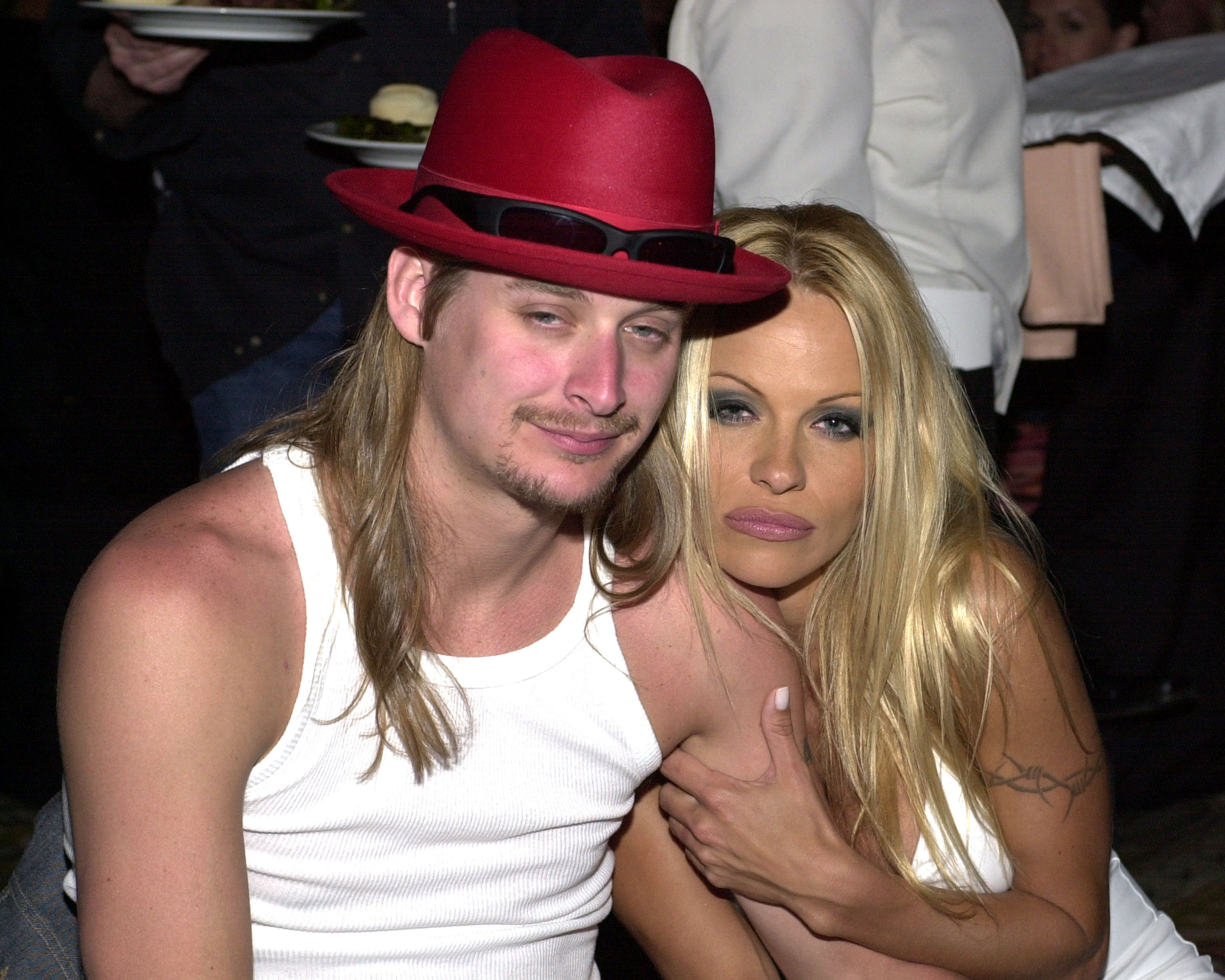 Pamela Anderson and Kid Rock on April 28, 2001 | Source: Getty Images