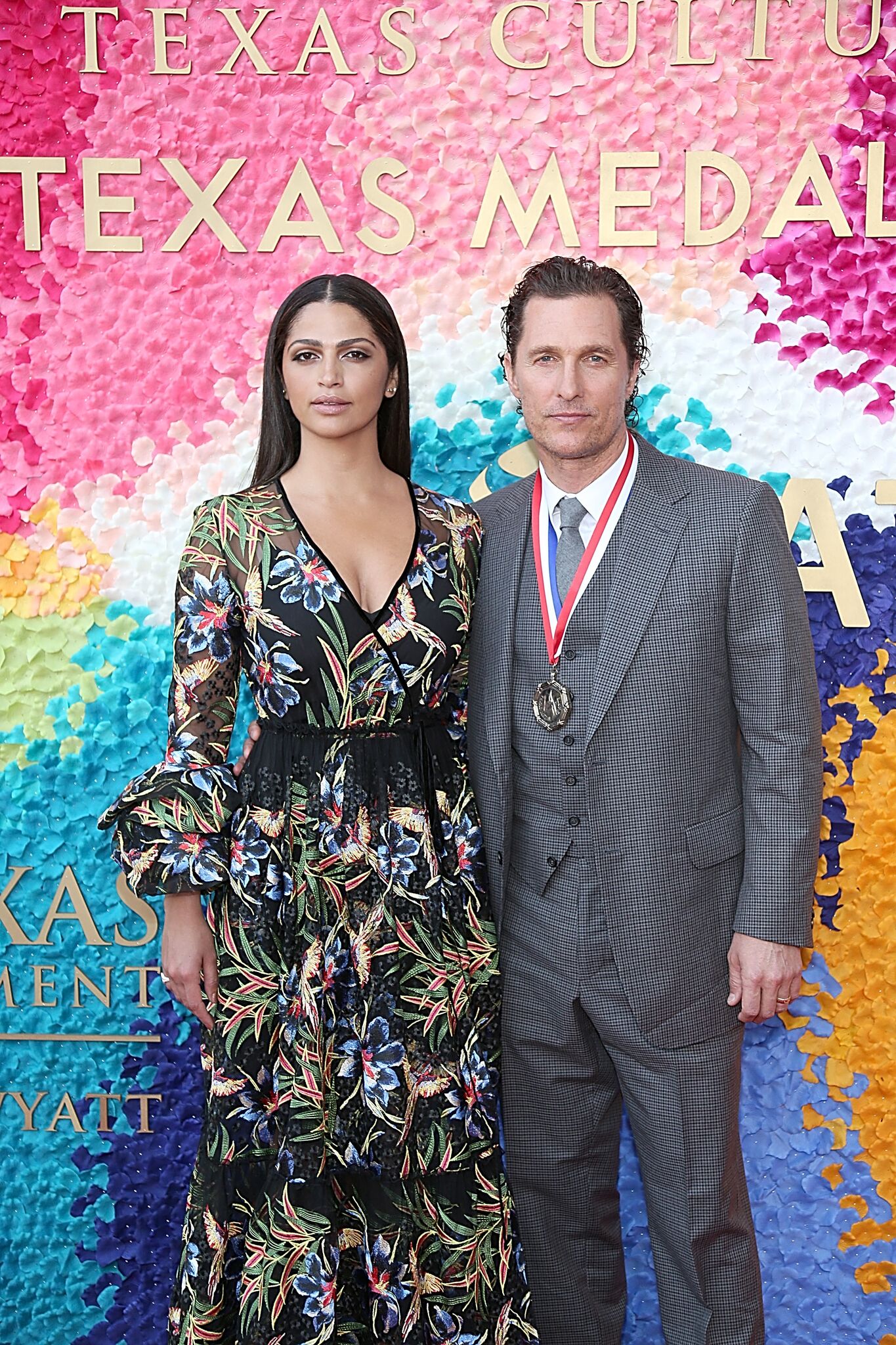 Camila Alves (L) and Matthew McConaughey attend the Texas Medal Of Arts Awards at the Long Center  on February 27, 2019 | Getty Images