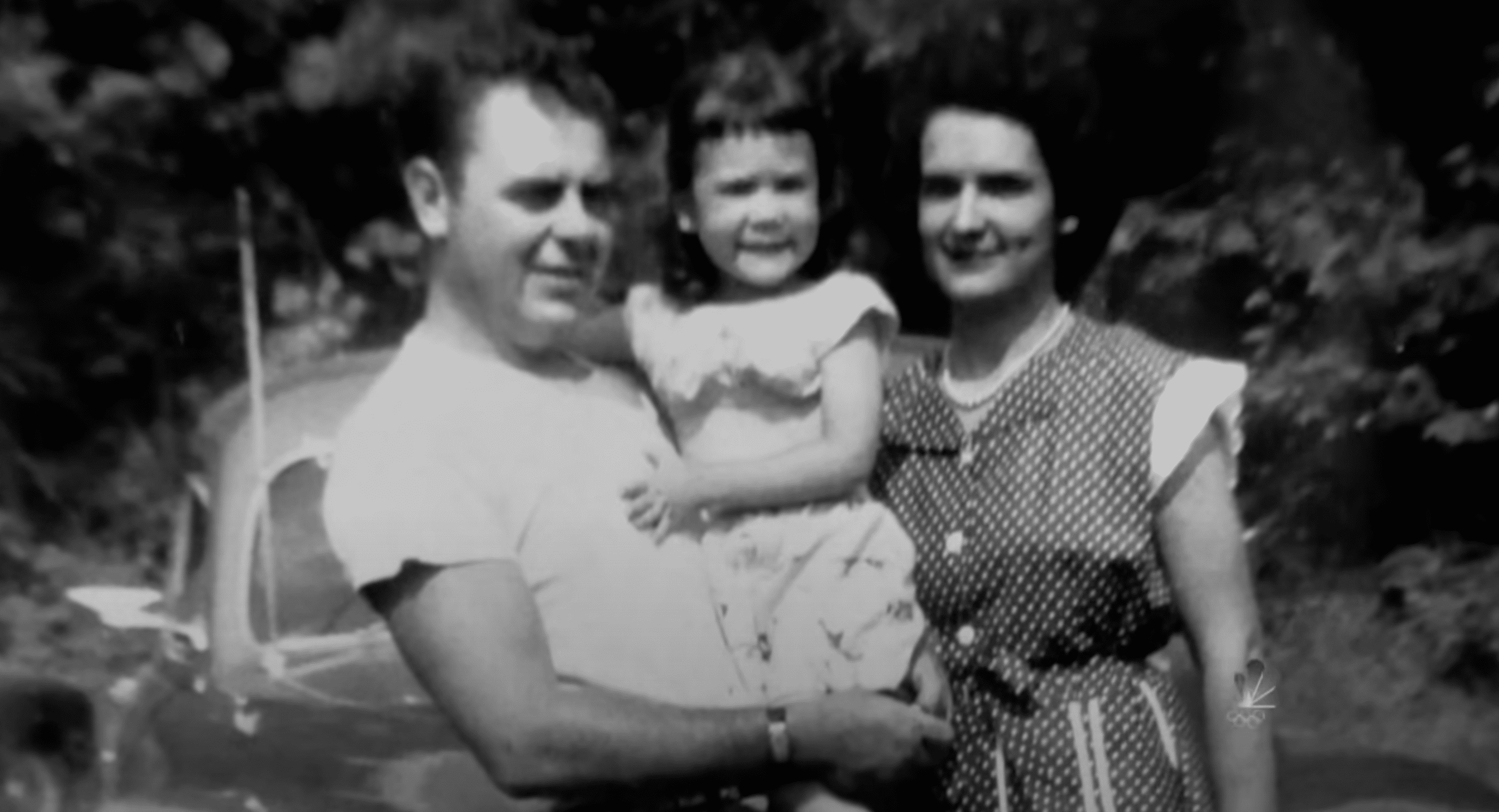 Gail Lukasik pictured as a baby with her parents, Harold Kalina and Alvera Frederic. | Source: YouTube.com/TODAY