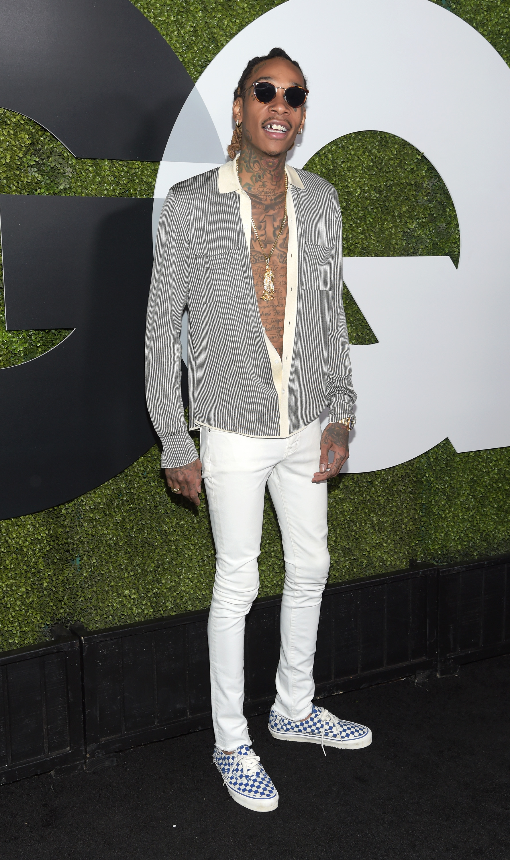 Wiz Khalifa at the GQ 20th Anniversary Men of the Year Party at Chateau Marmont on December 3, 2015, in Los Angeles, California. | Source: Getty Images