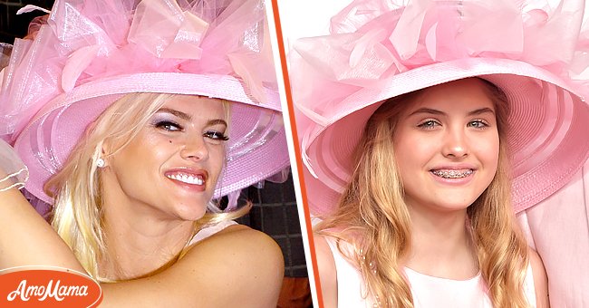 Anna Nicole Smith attends the 130th Running of the Kentucky Derby May 1, 2004 in Louisville, Kentucky[left]. Dannielynn Birkhead attends the 145th Kentucky Derby at Churchill Downs on May 04, 2019 in Louisville, Kentucky[right] | Photo: Getty Images